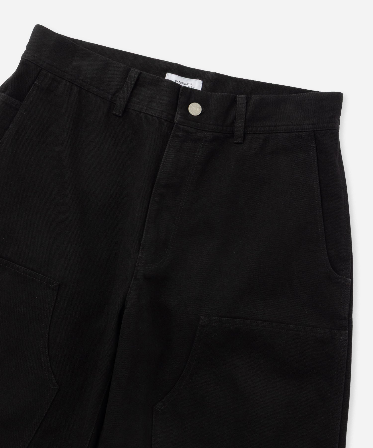 Saturdays NYC Morris Double Knee Short in Black
