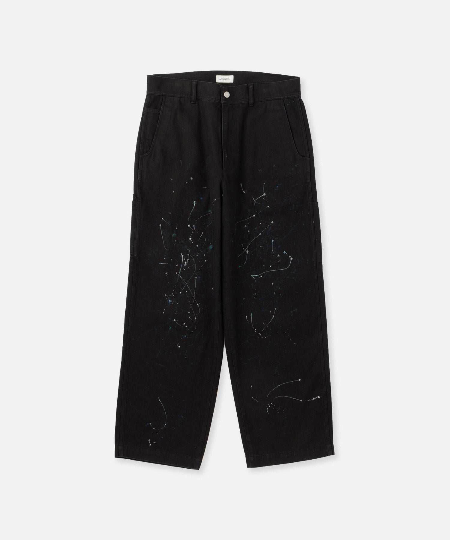 Saturdays NYC Morris Wide Leg Painter Pant in Black