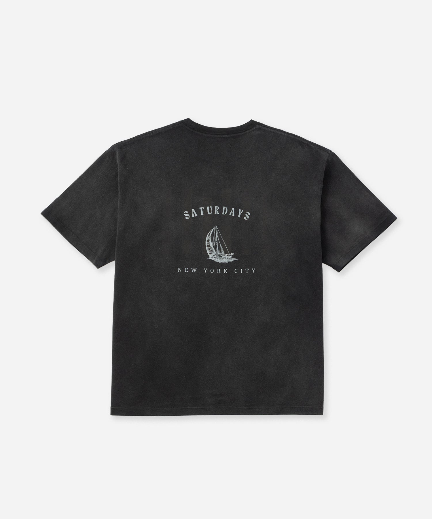 Saturdays NYC Sailboat Relaxed Tee in Black