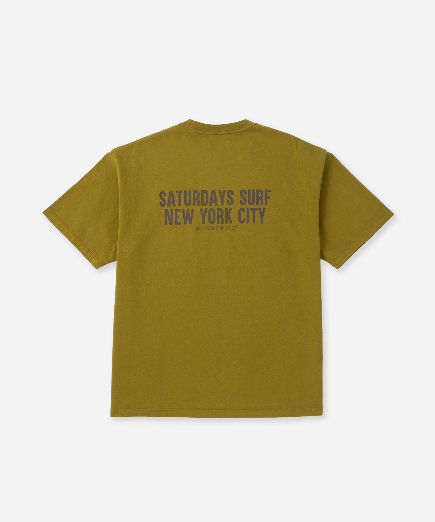 Saturdays NYC Saturdays Heritage Relaxed Tee in Yellow