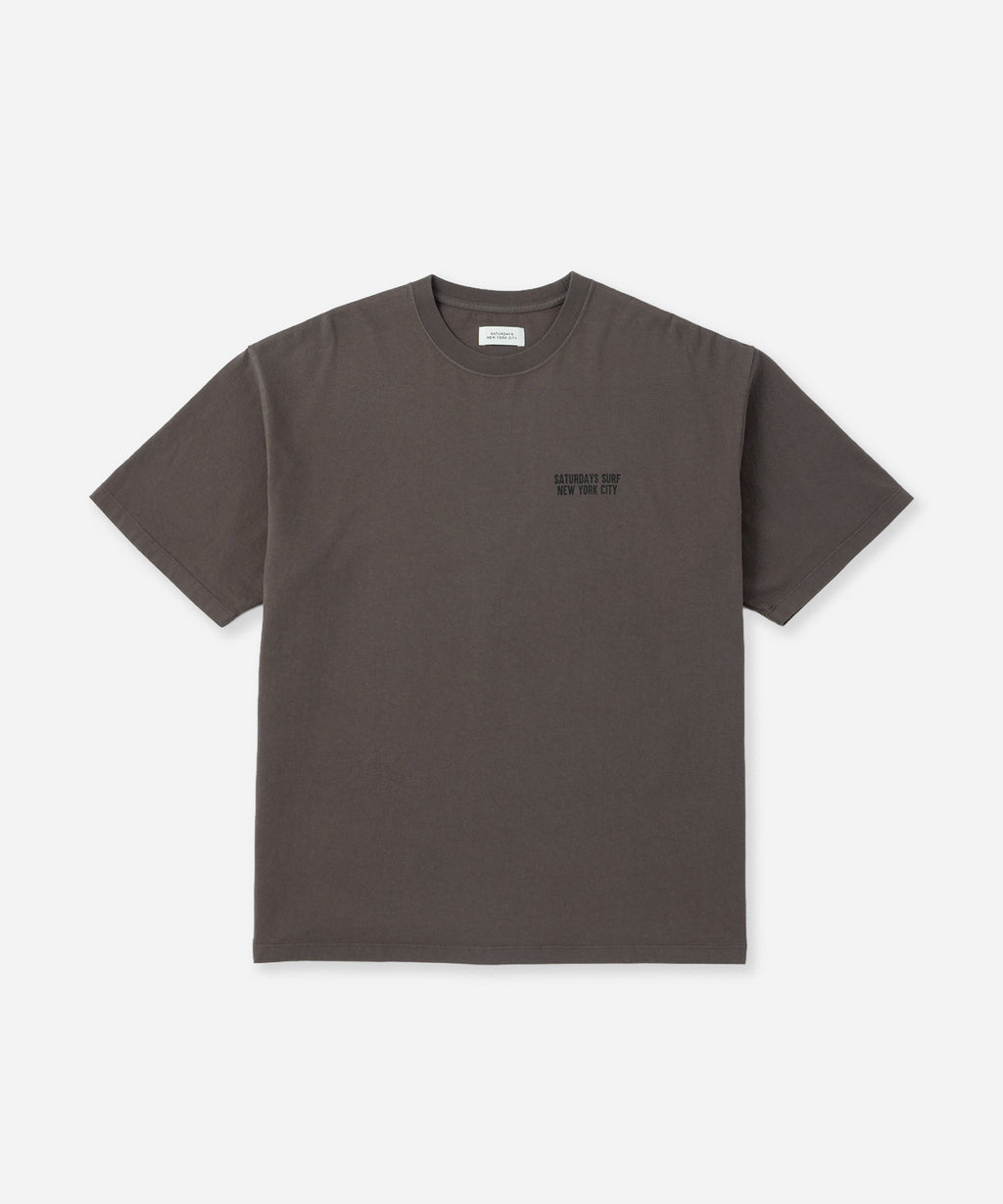 Saturdays NYC Saturdays Heritage Relaxed Tee in Charcoal