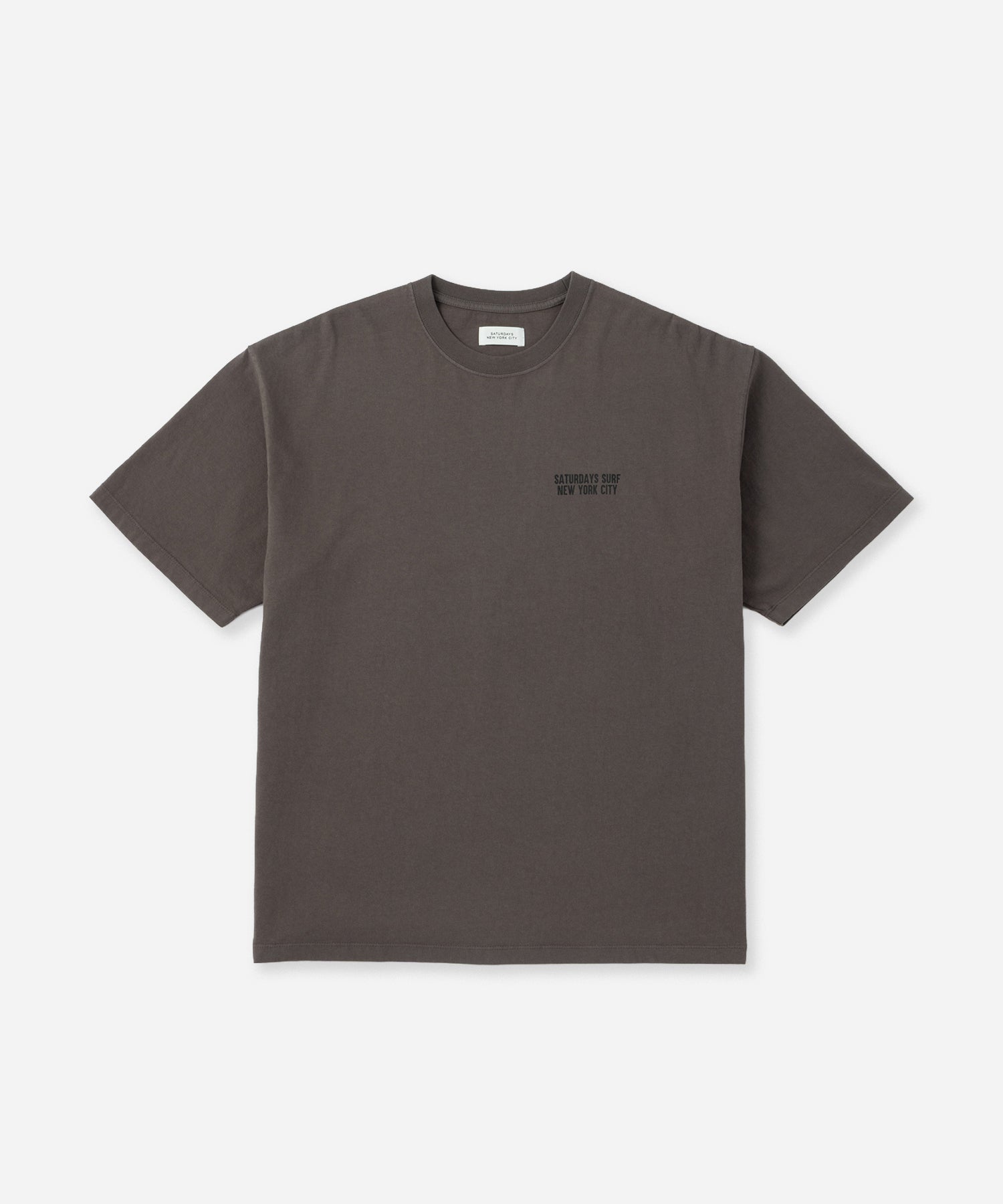 Saturdays NYC Saturdays Heritage Relaxed Tee in Charcoal