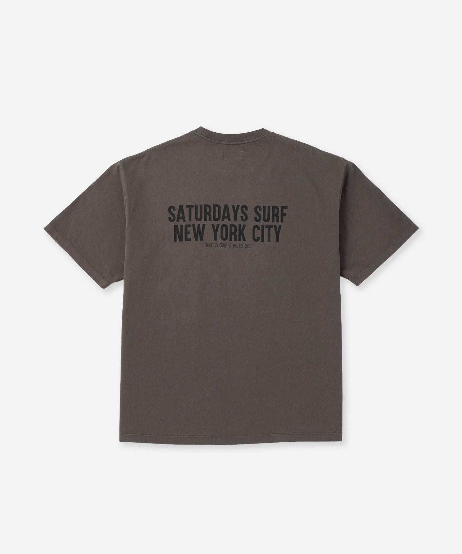 Saturdays NYC Saturdays Heritage Relaxed Tee in Charcoal