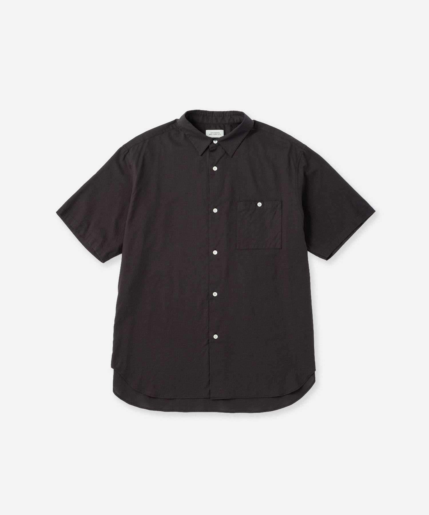 Saturdays NYC Bruce Shirt in Charcoal