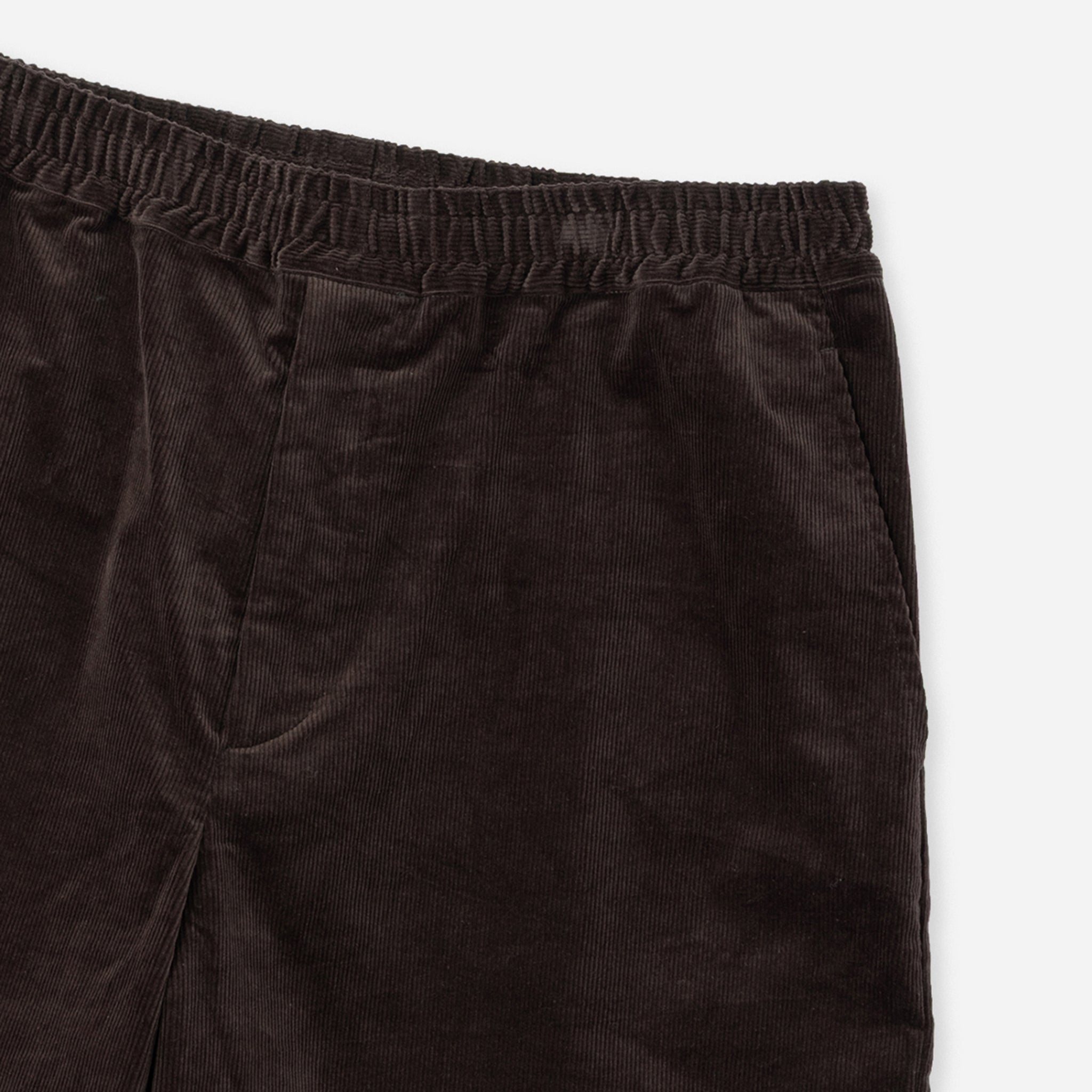 Saturdays NYC Avalon Corduroy Beach Short in Dark Brown