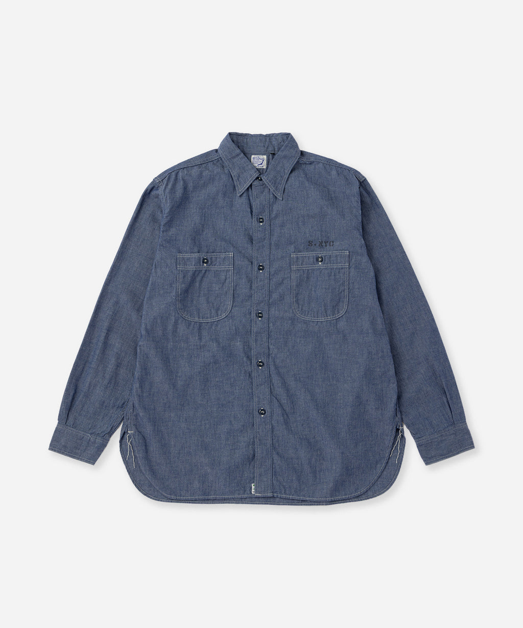 orSlow x Saturdays Relax Fit Chambray Work Shirt