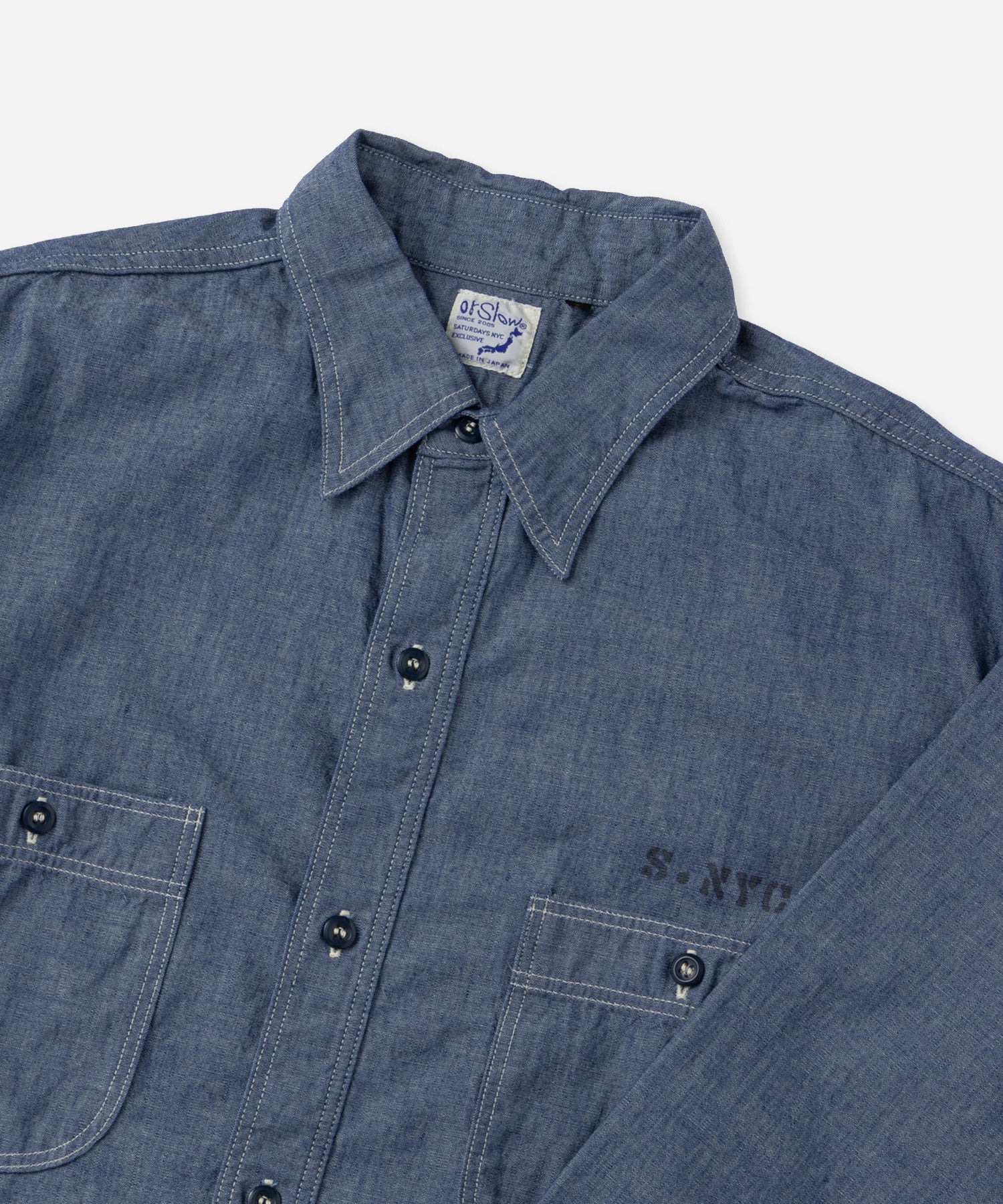 orSlow x Saturdays Relax Fit Chambray Work Shirt