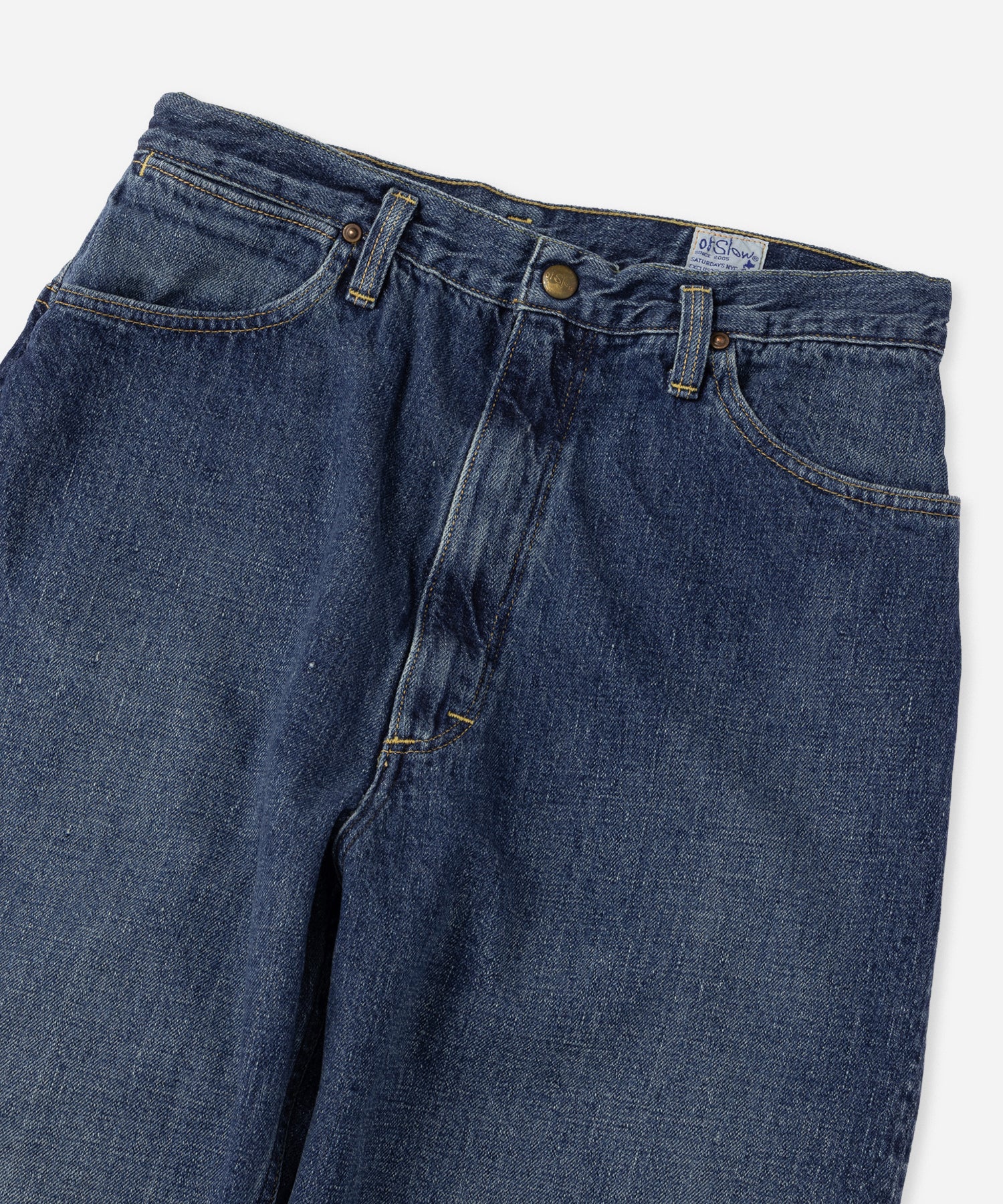 orSlow x Saturdays High Waist Selvedge Denim Pants Used Jasmin