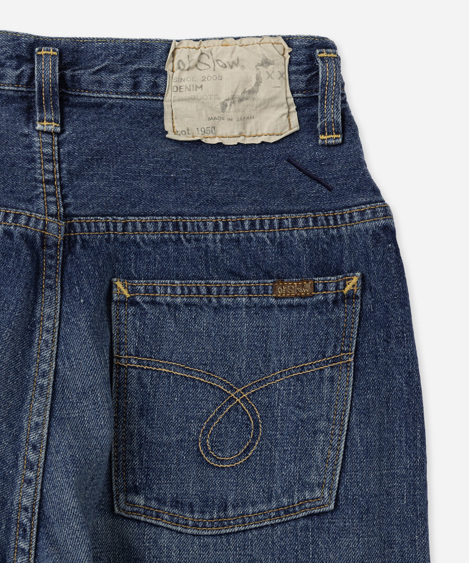 orSlow x Saturdays High Waist Selvedge Denim Pants Used Jasmin
