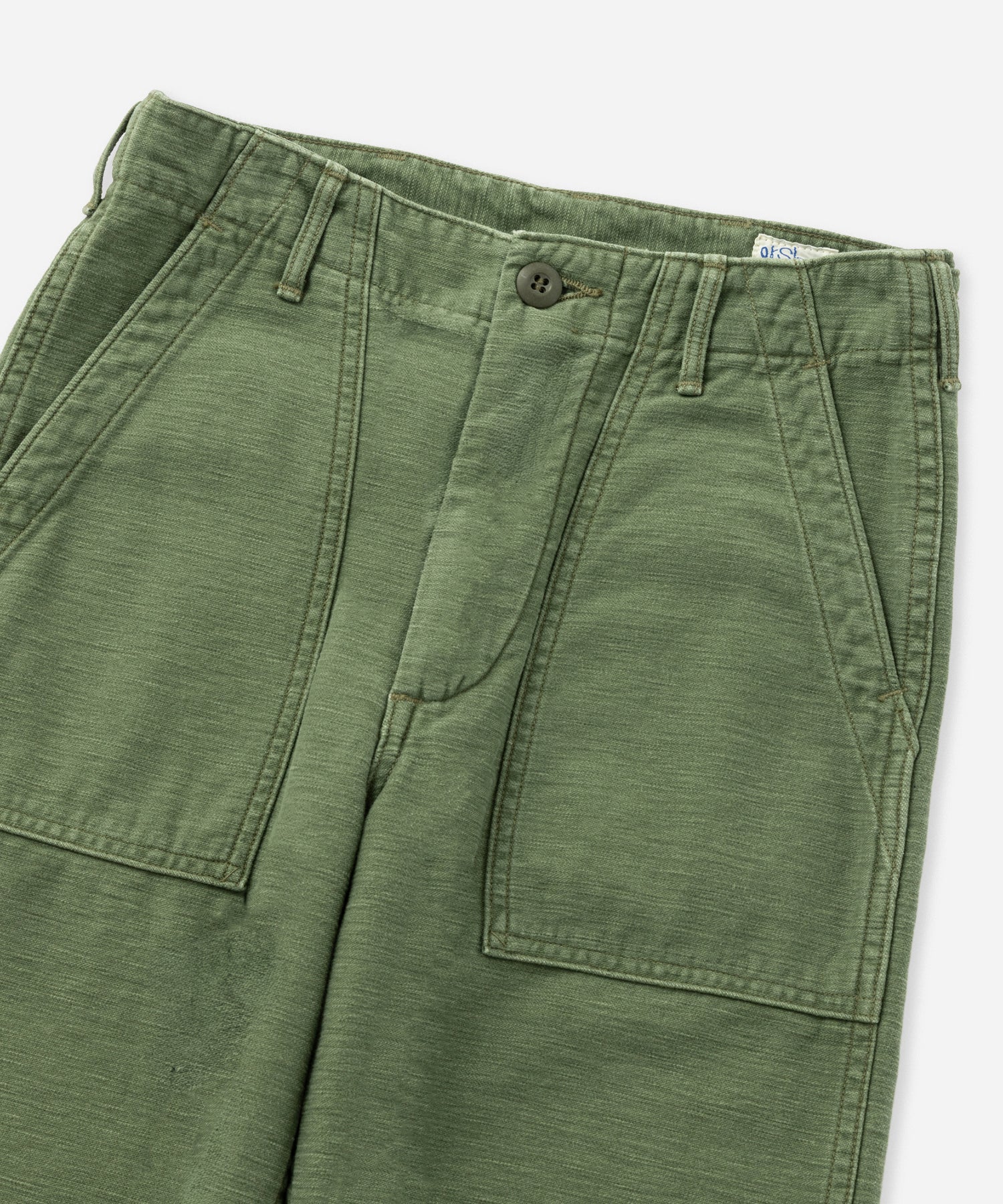 orSlow x Saturdays Short Length Fatigue Pants Used Wash Regular Fit