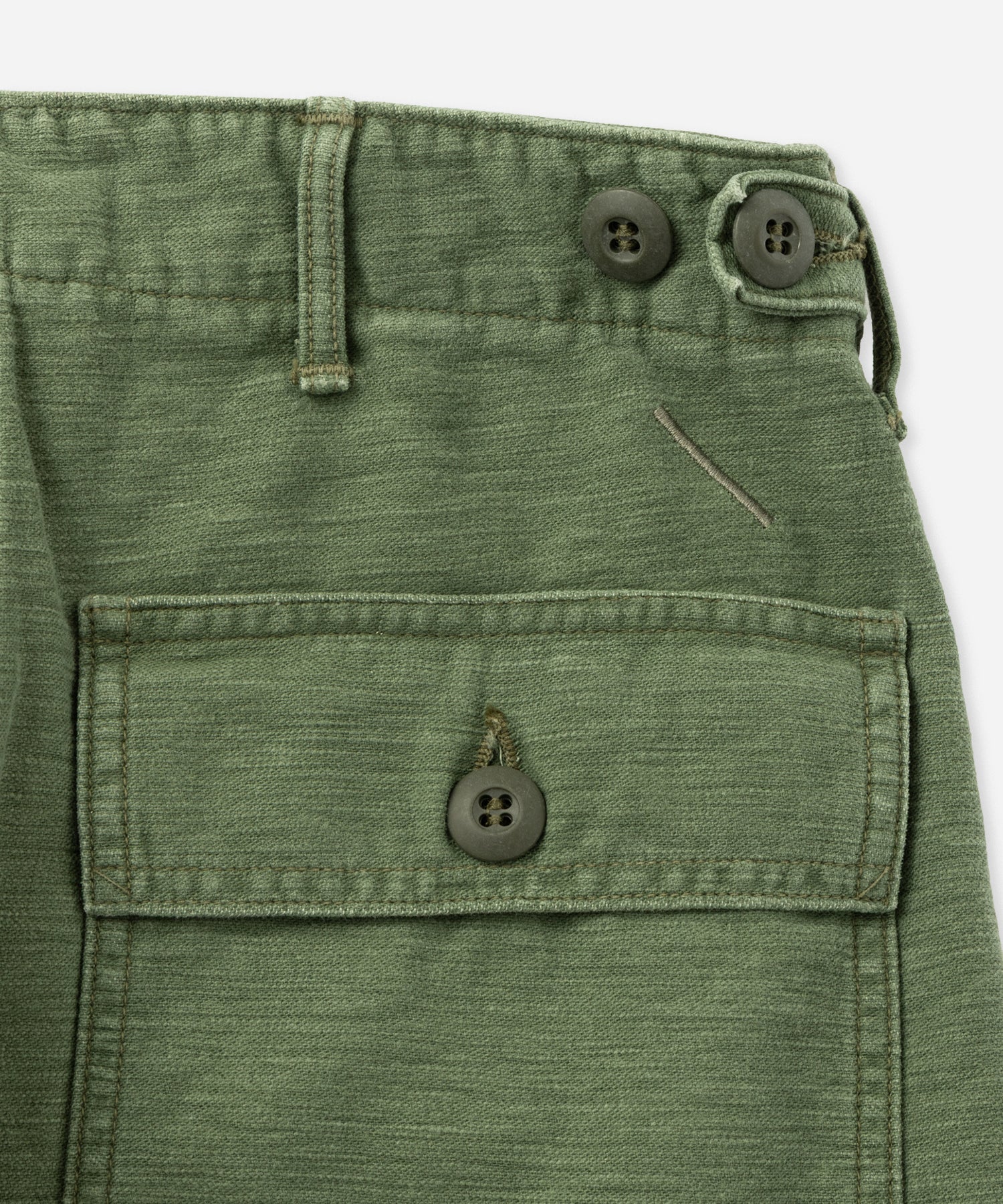 orSlow x Saturdays Short Length Fatigue Pants Used Wash Regular Fit