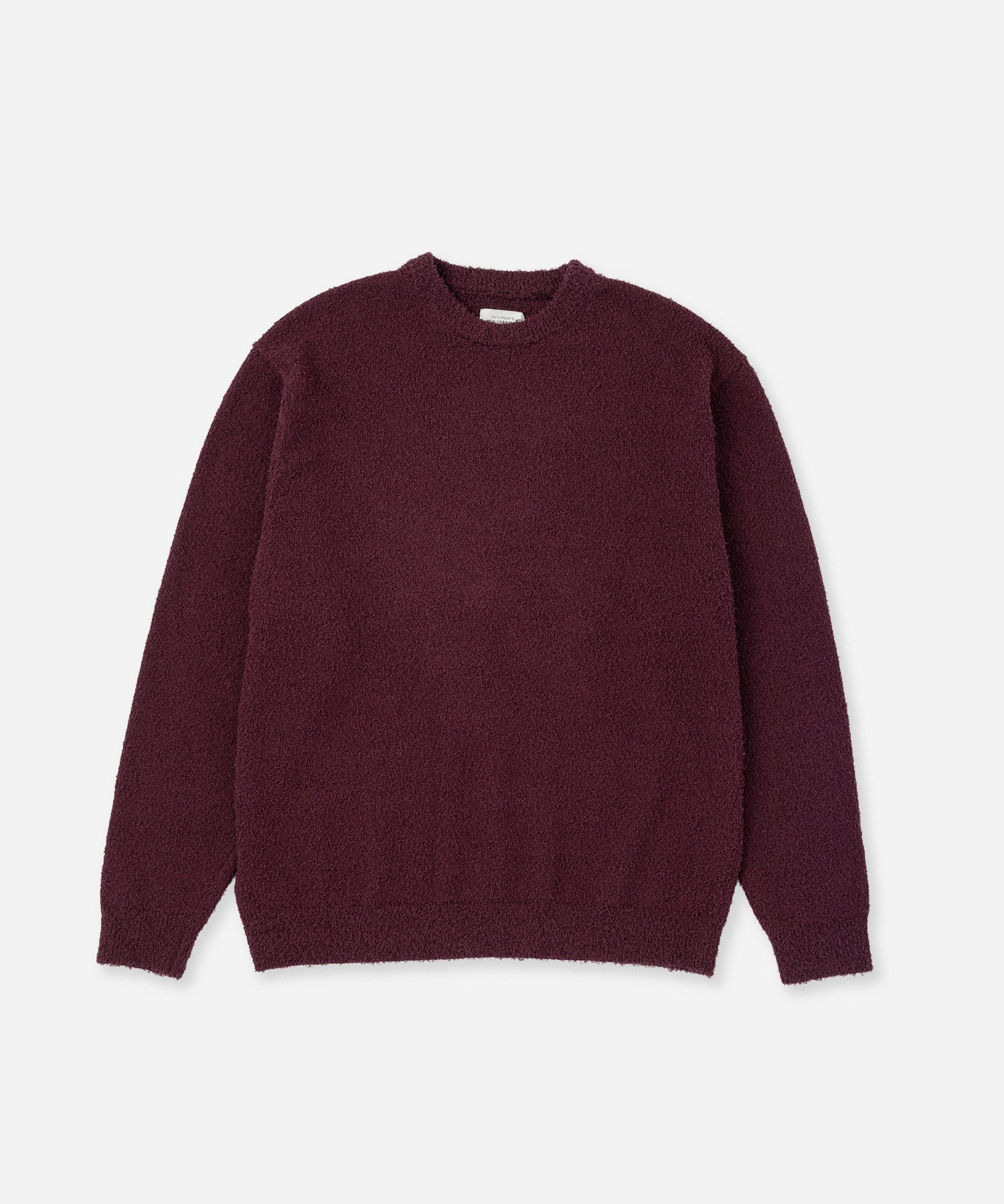 Saturdays NYC Greg Loop Yarn Sweater in Wine