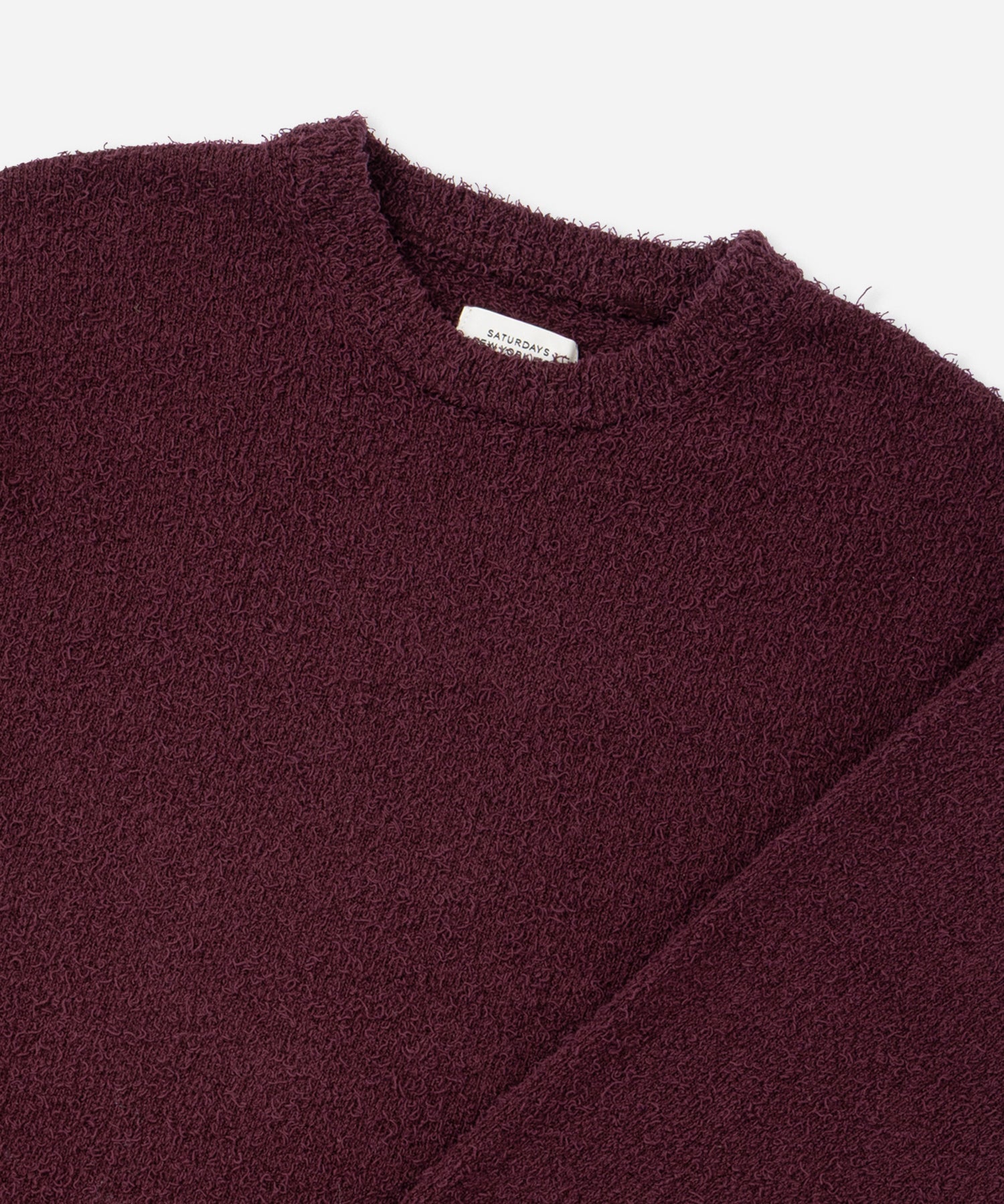 Saturdays NYC Greg Loop Yarn Sweater in Wine
