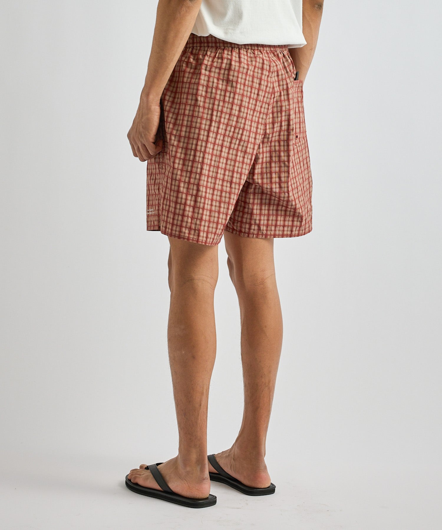 Saturdays NYC Timothy Check Swim Short in Brick