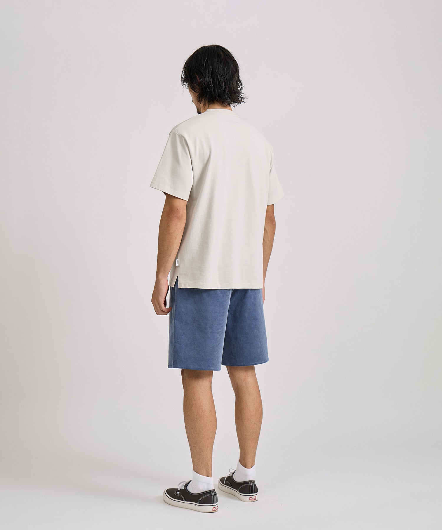 Saturdays NYC Pique Logo Standard Tee in Ivory