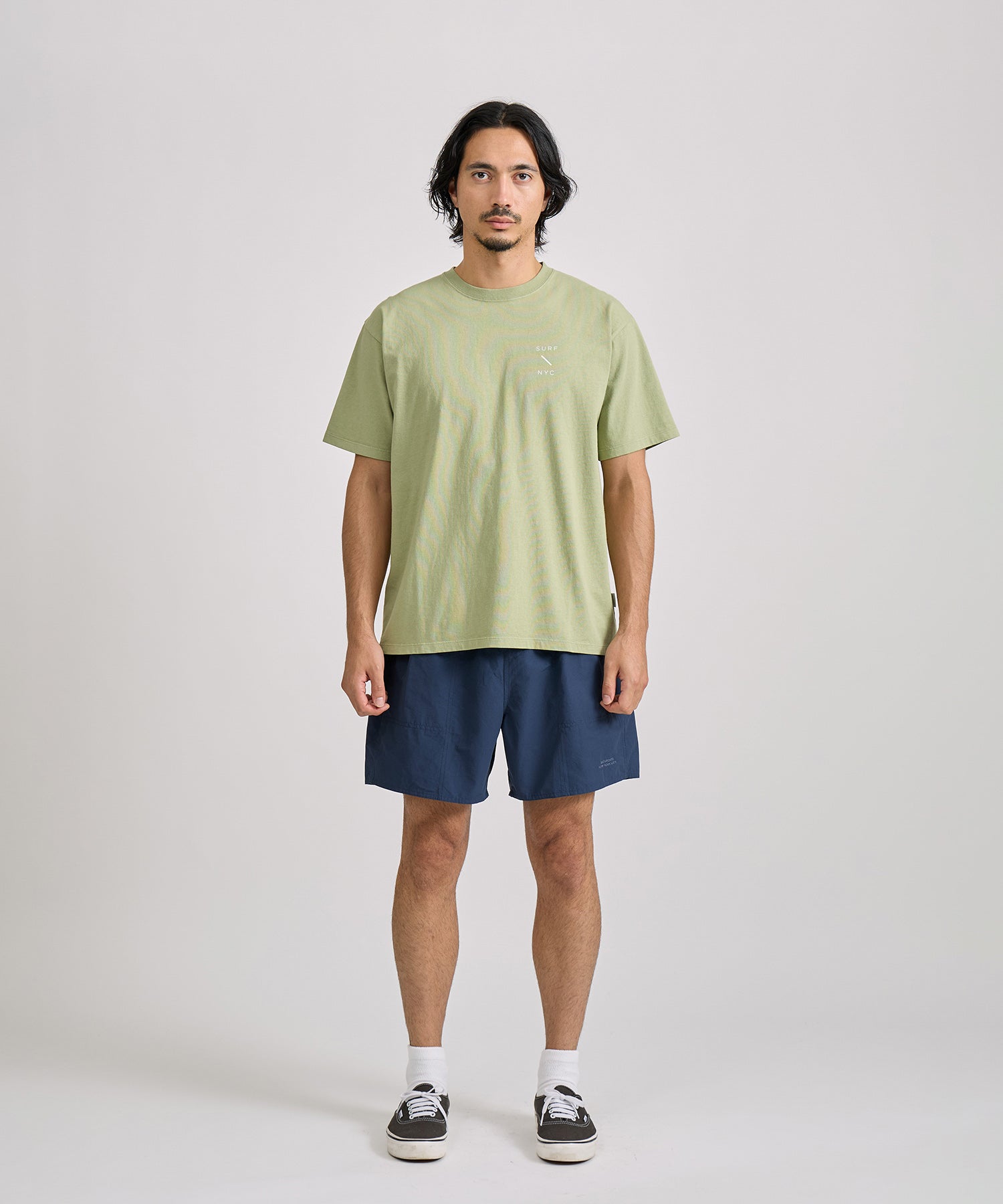 Saturdays NYC SURF NYC Dyed Standard Tee in Light Green