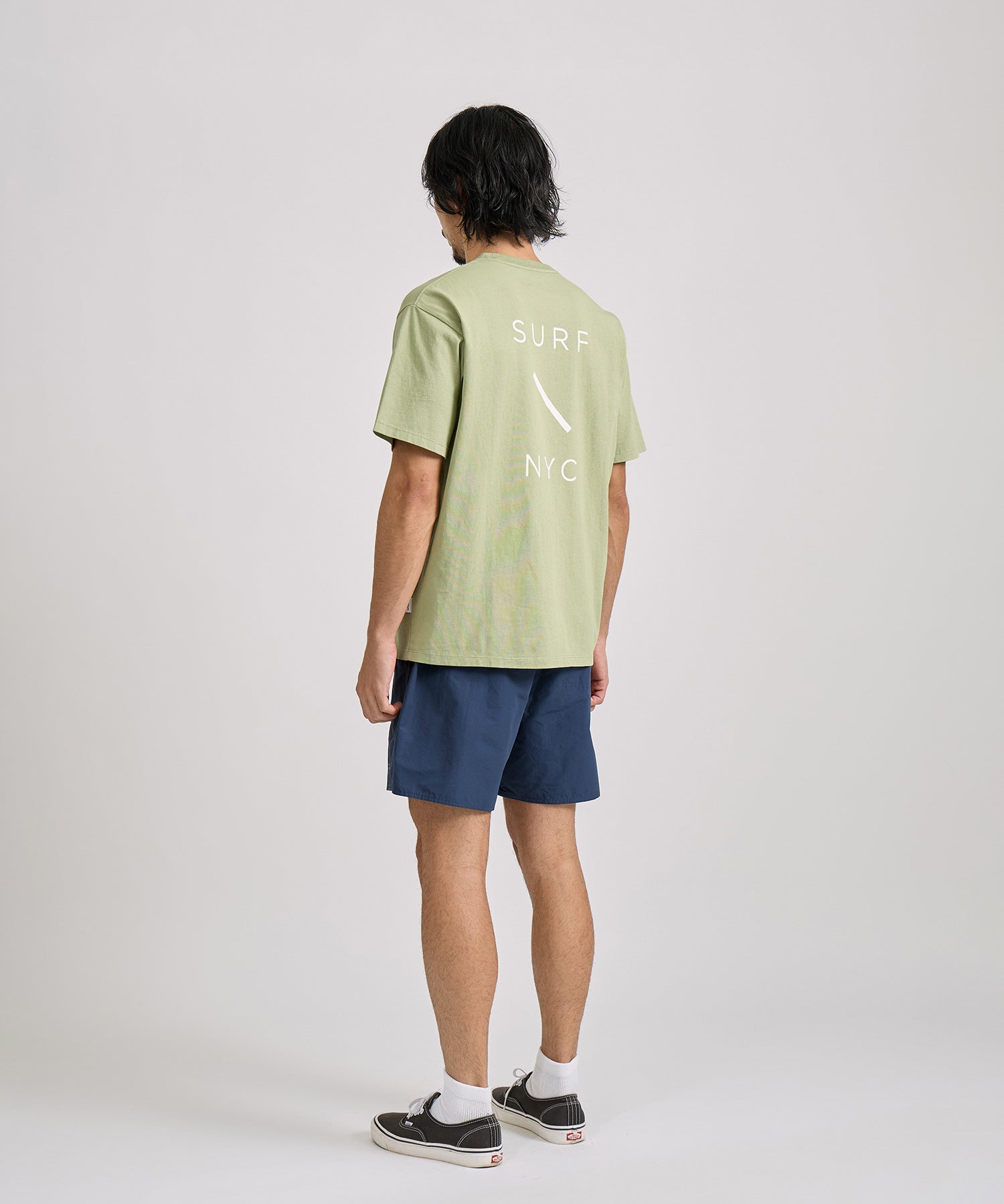 Saturdays NYC SURF NYC Dyed Standard Tee in Light Green