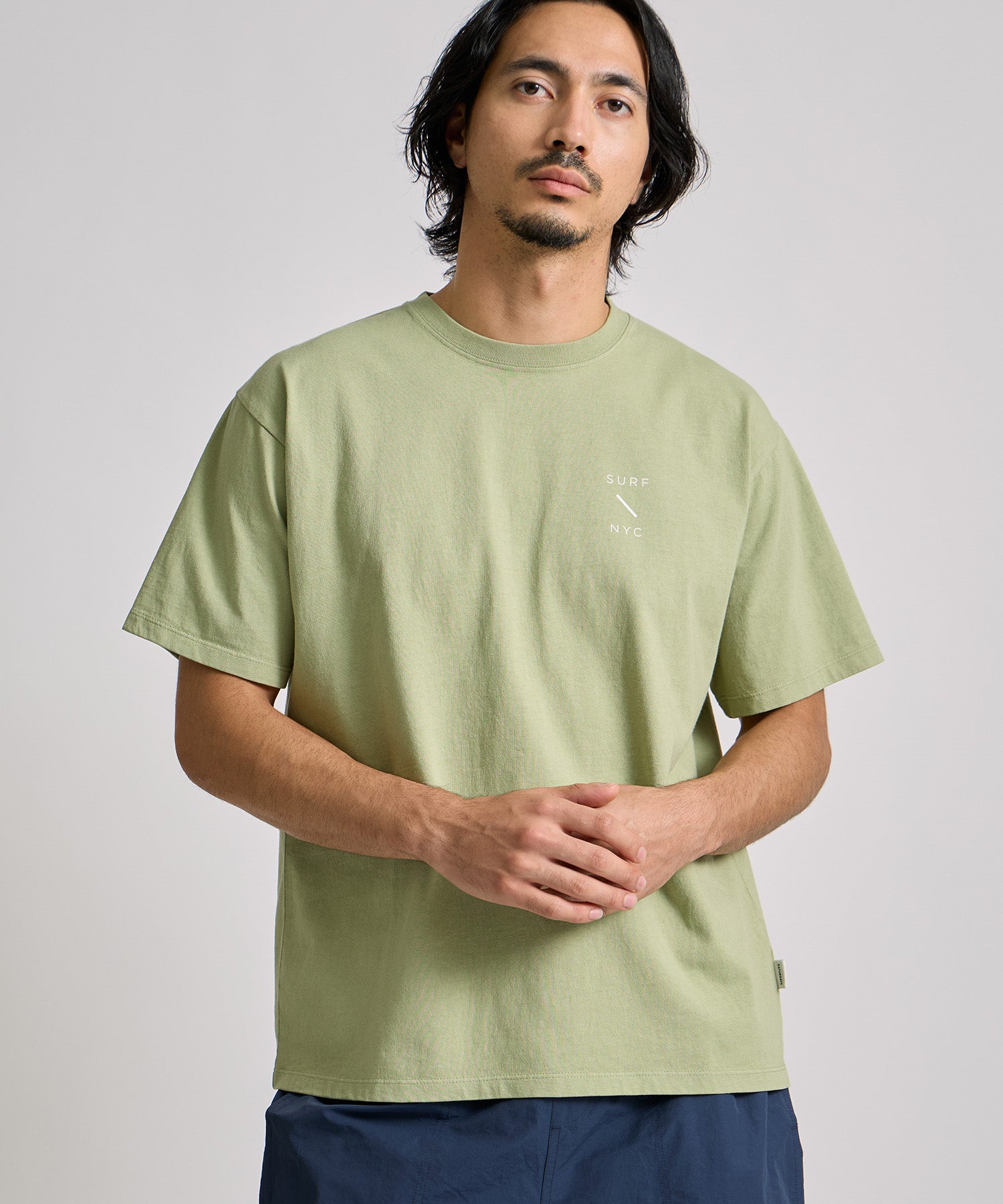 Saturdays NYC SURF NYC Dyed Standard Tee in Light Green