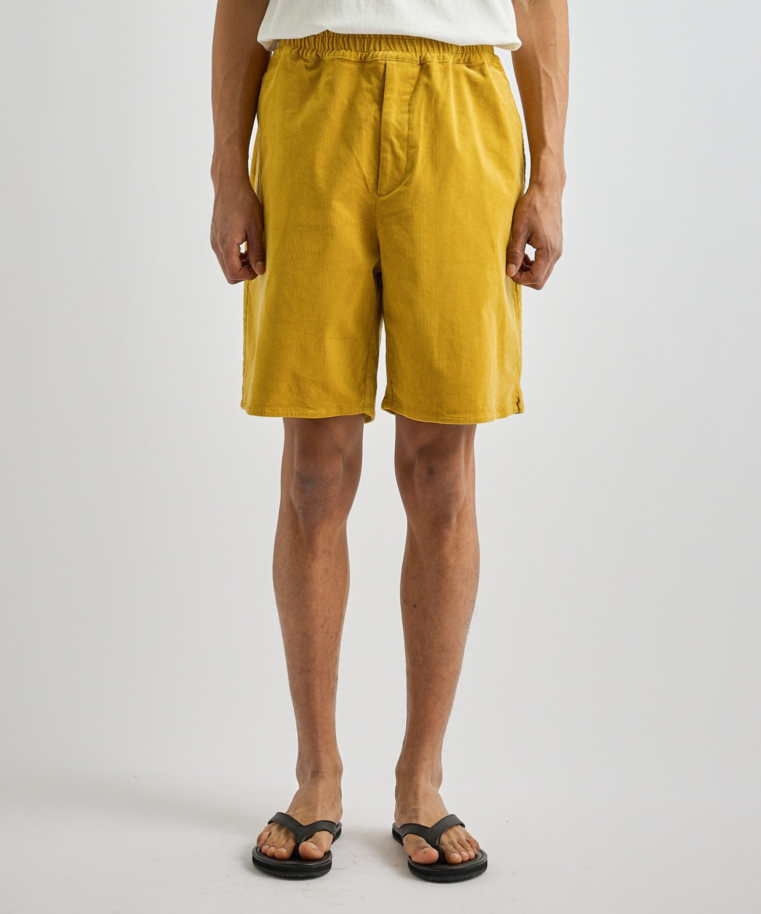 Saturdays NYC Avalon Corduroy Beach Short in Yellow