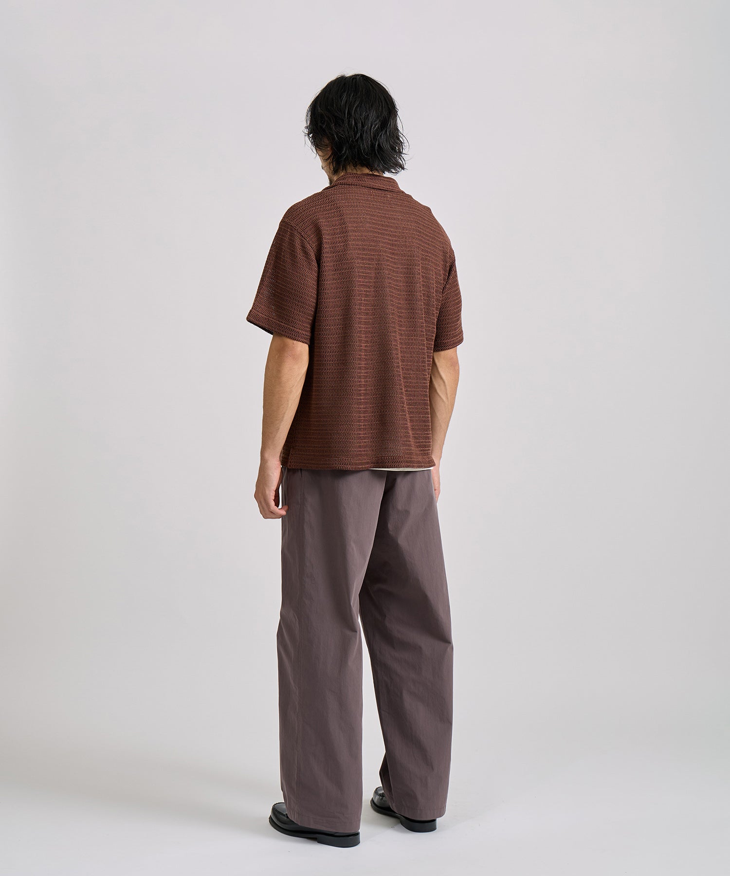Saturdays NYC Canty Lace Shirt in Dark Brown