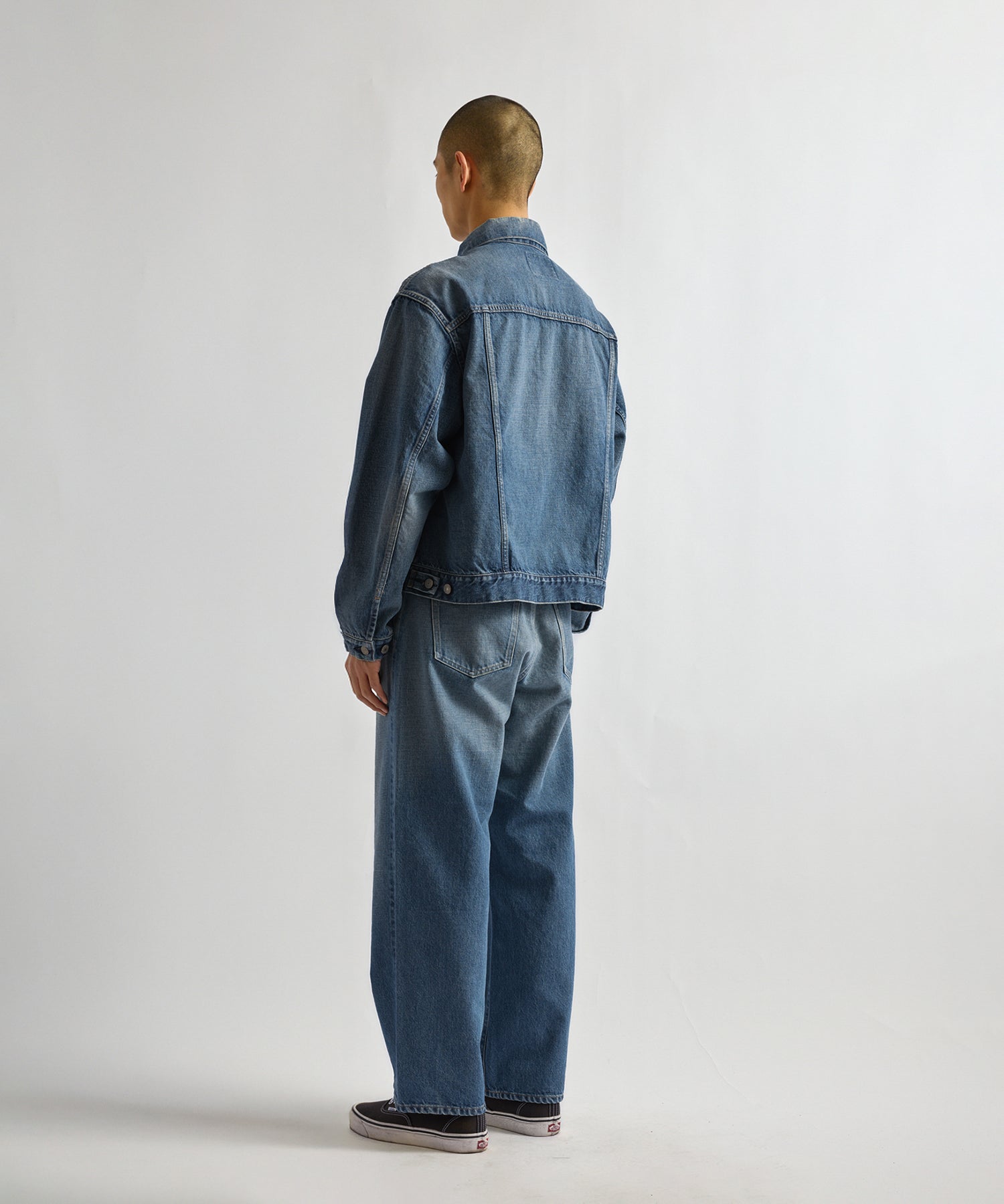 Saturdays NYC Emil Washed Denim Jacket in Blue