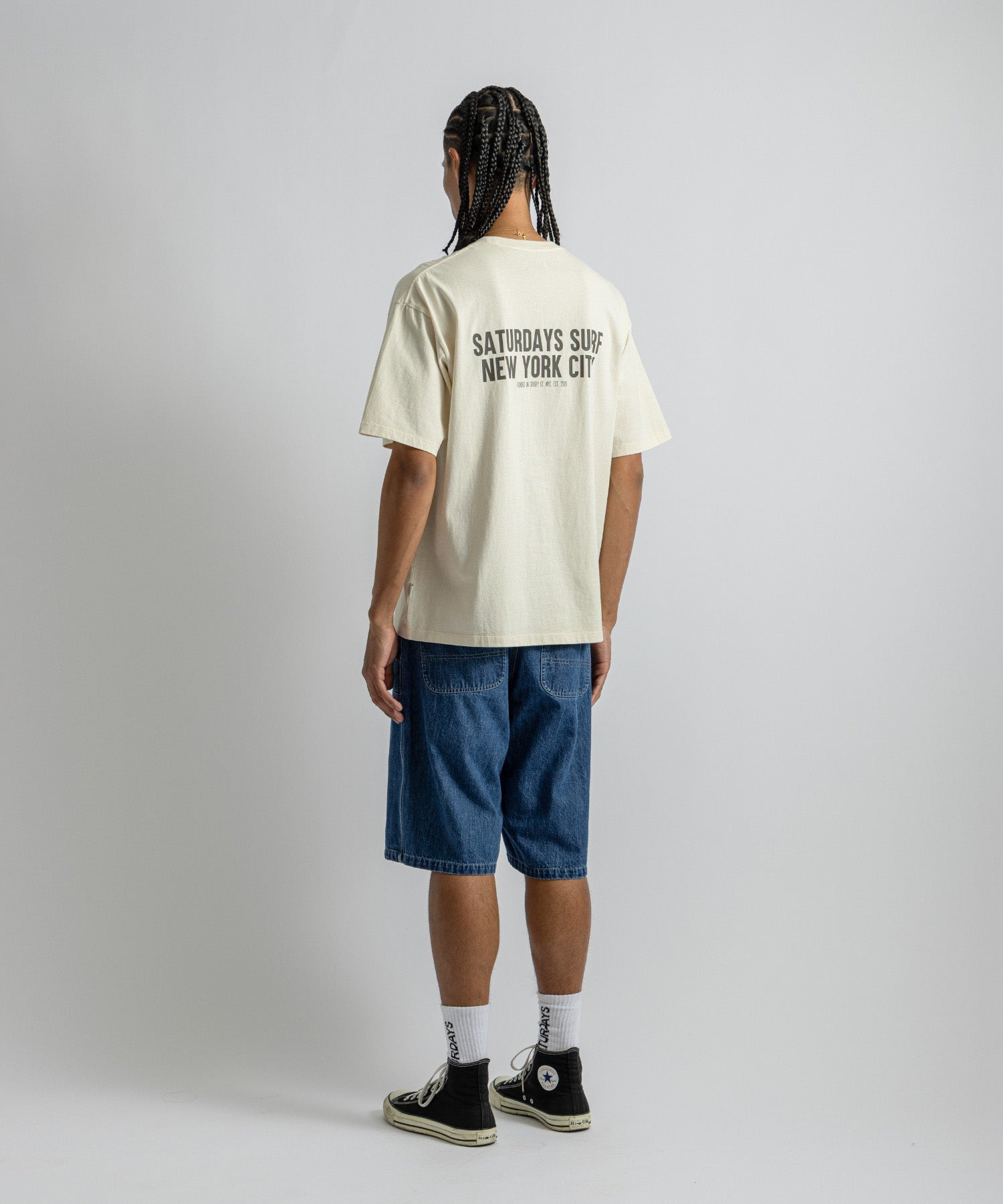 Saturdays NYC Saturdays Heritage Relaxed Tee in Ivory