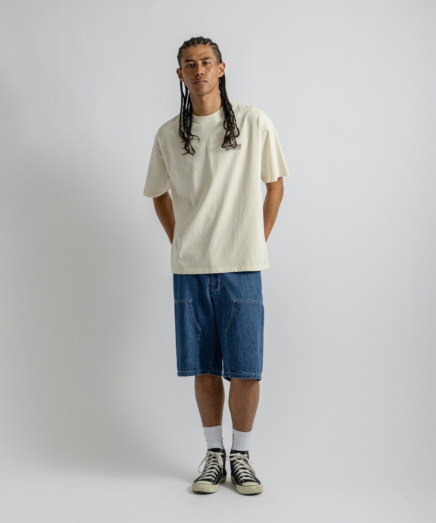 Saturdays NYC Saturdays Heritage Relaxed Tee in Ivory