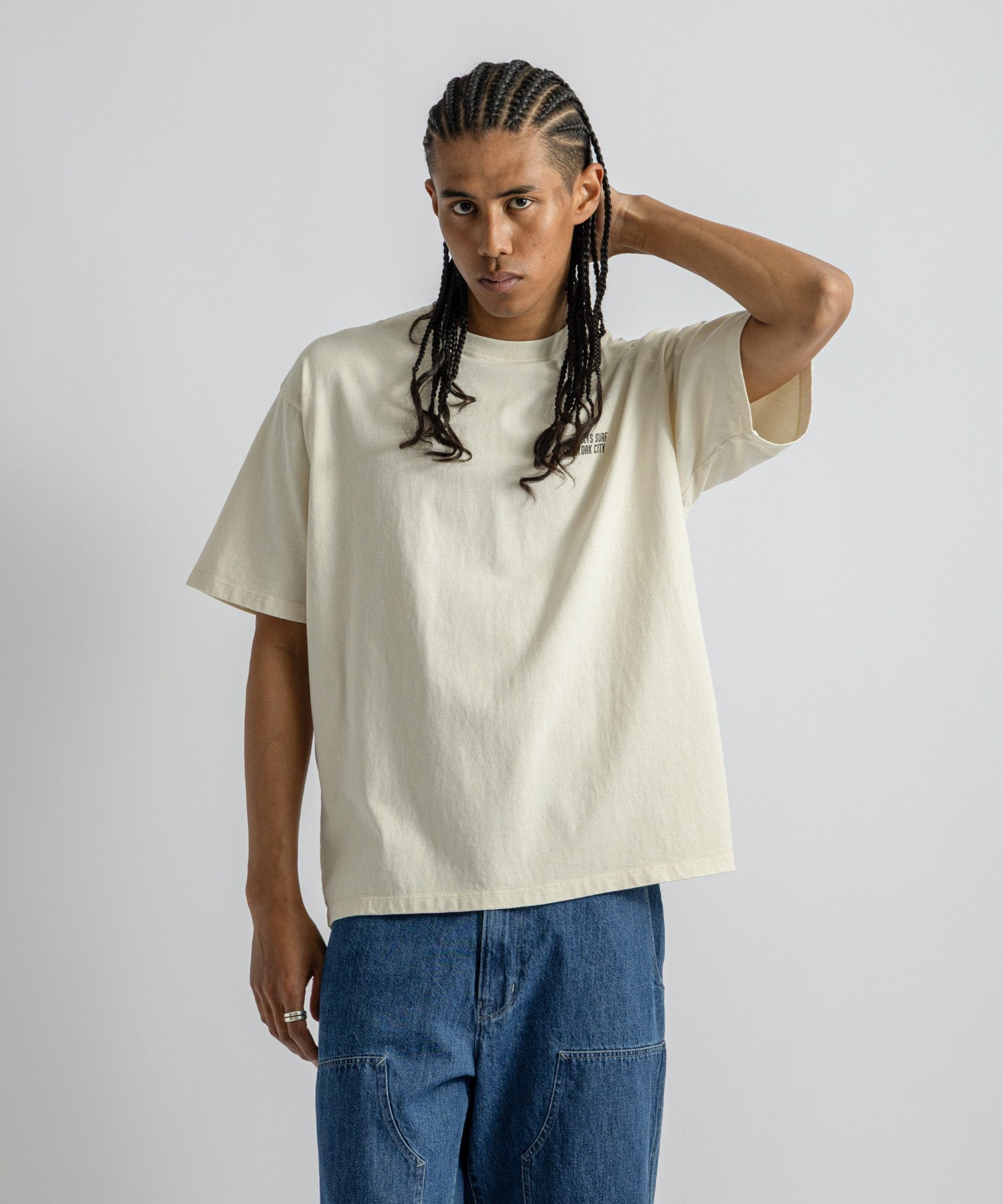 Saturdays NYC Saturdays Heritage Relaxed Tee in Ivory