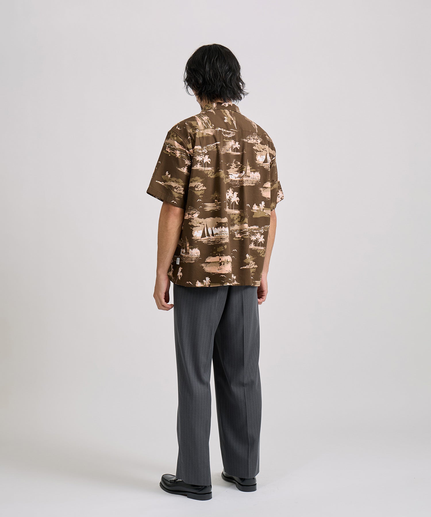 Saturdays NYC Canty Aloha Shirt in Dark Brown