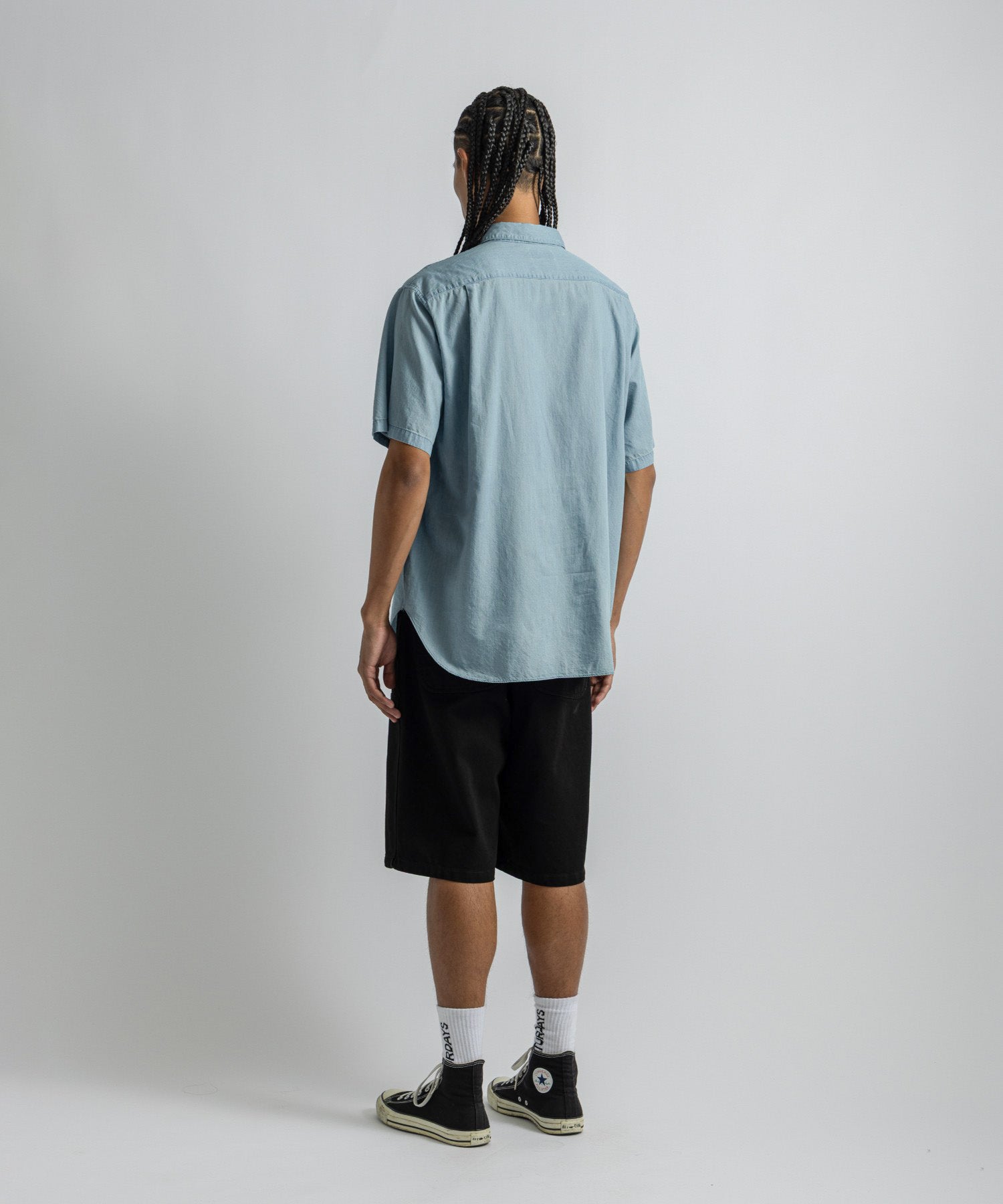 Saturdays NYC Bruce Shirt in Light Blue