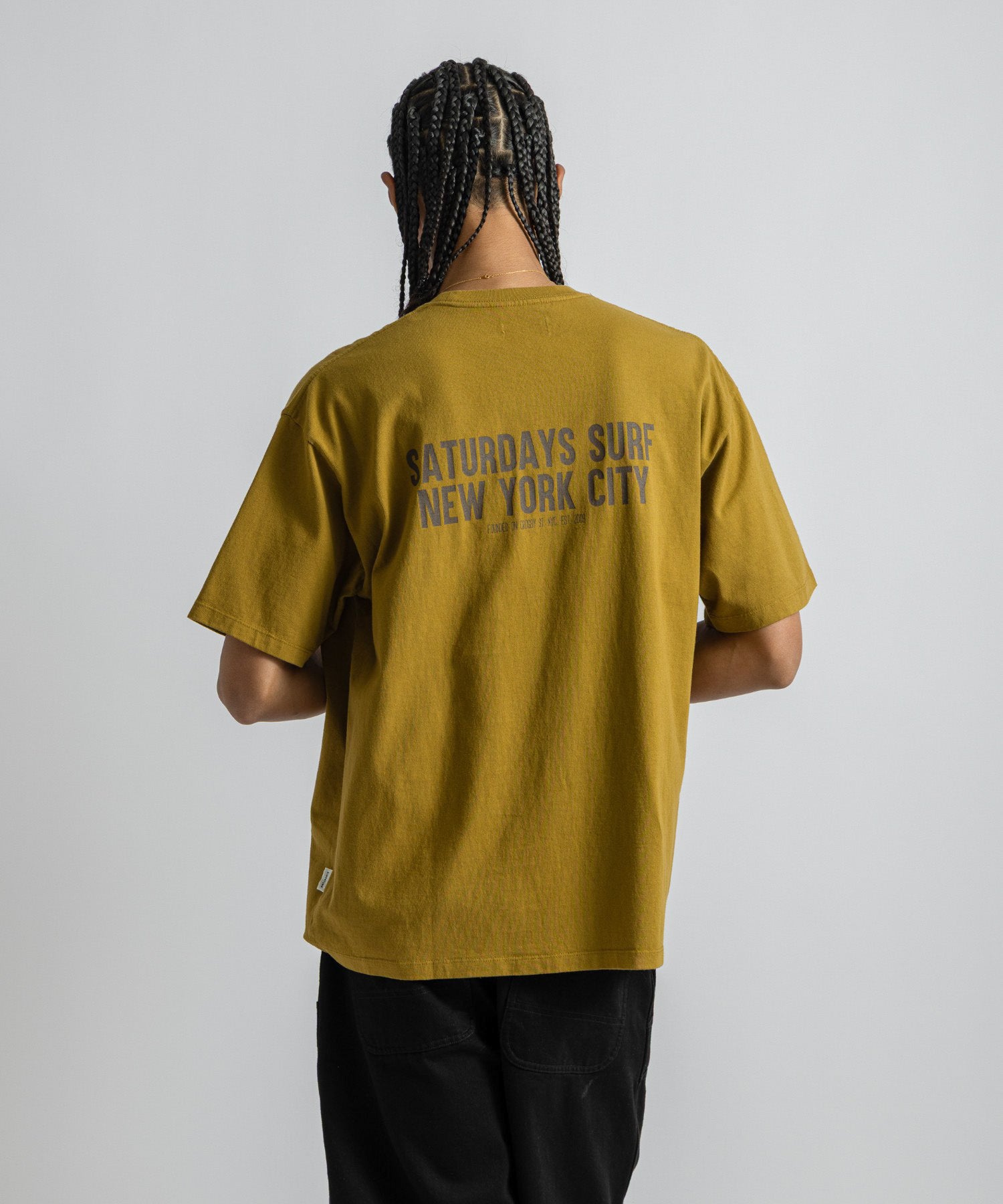 Saturdays NYC Saturdays Heritage Relaxed Tee in Yellow