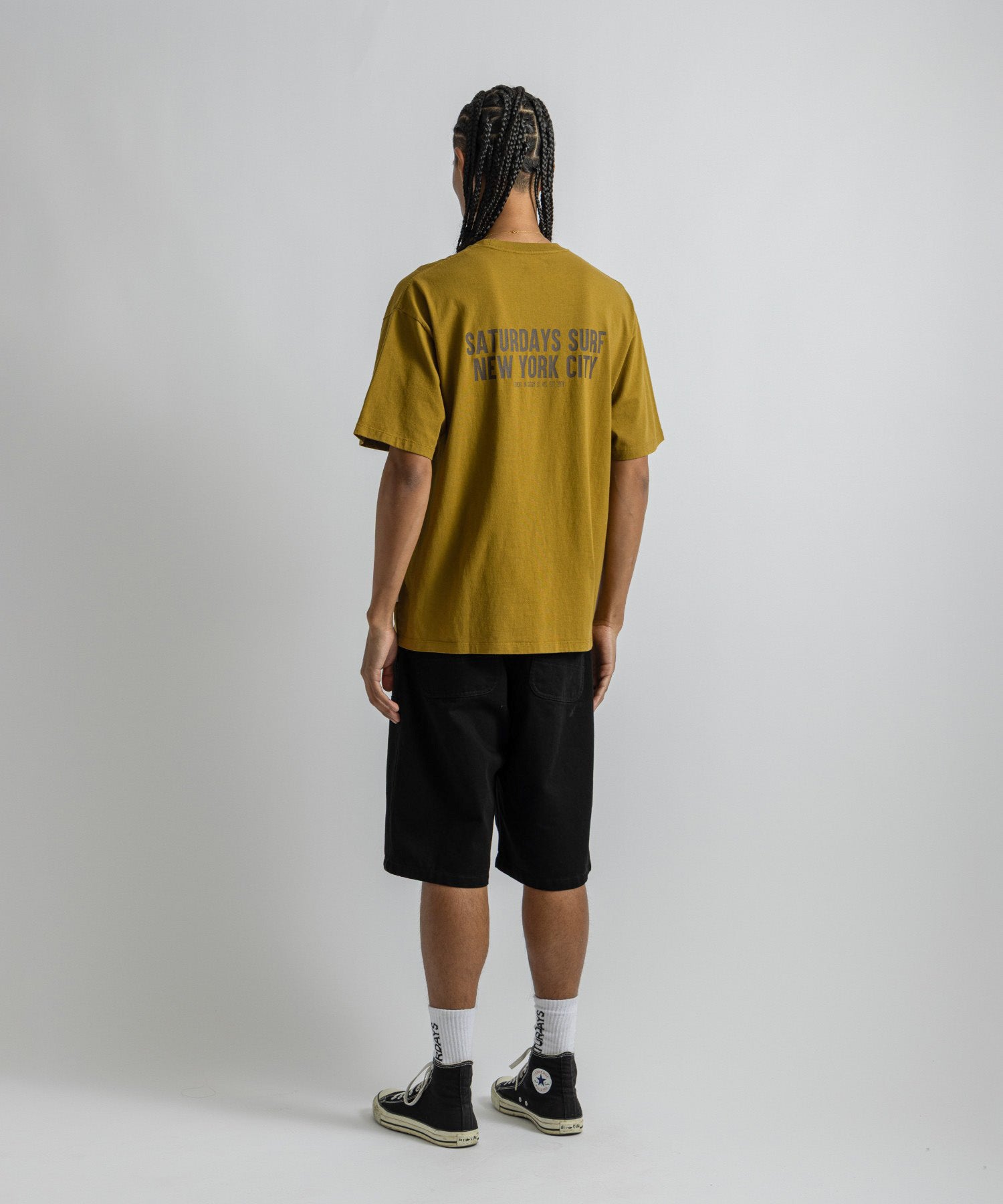 Saturdays NYC Saturdays Heritage Relaxed Tee in Yellow