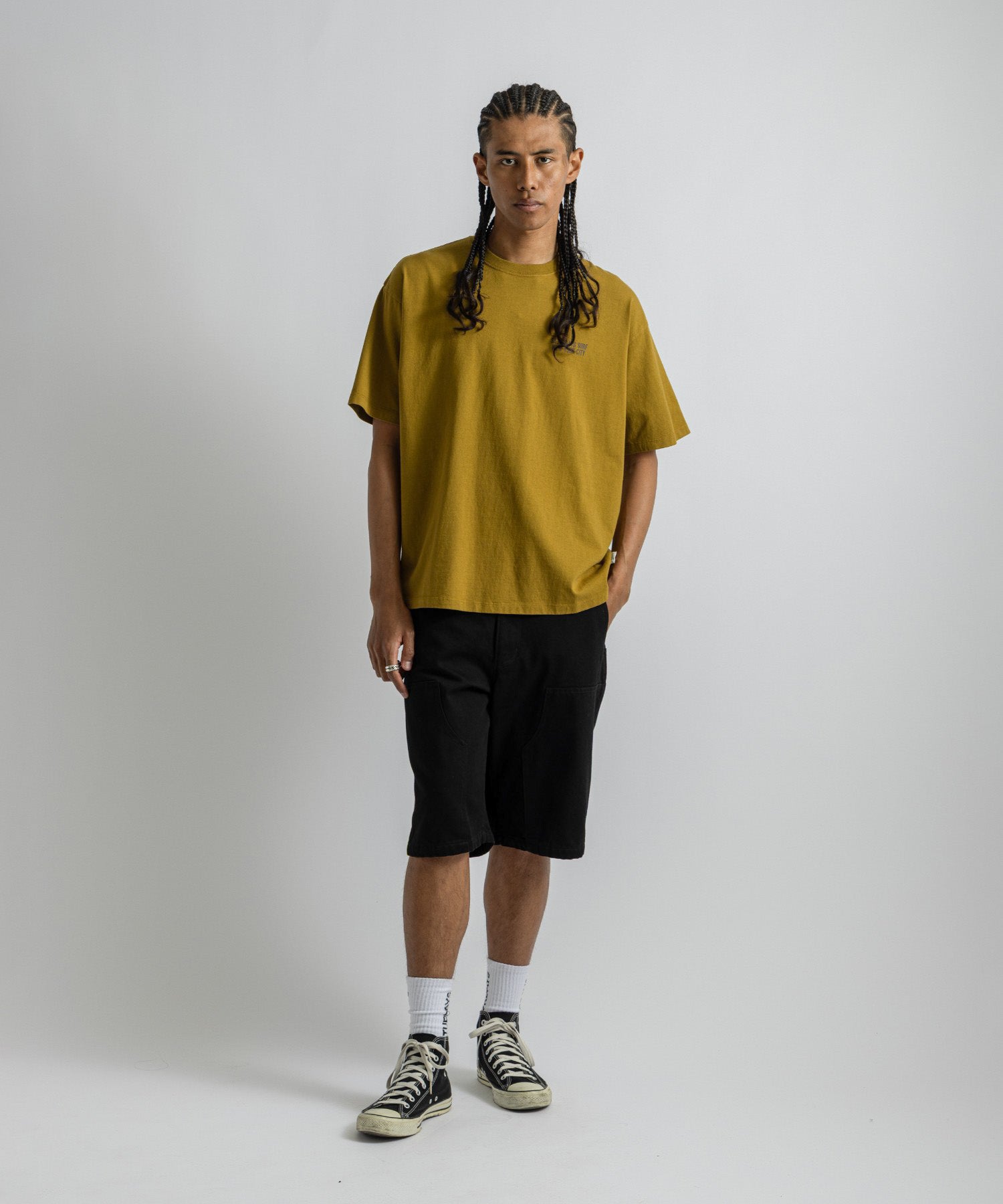 Saturdays NYC Saturdays Heritage Relaxed Tee in Yellow