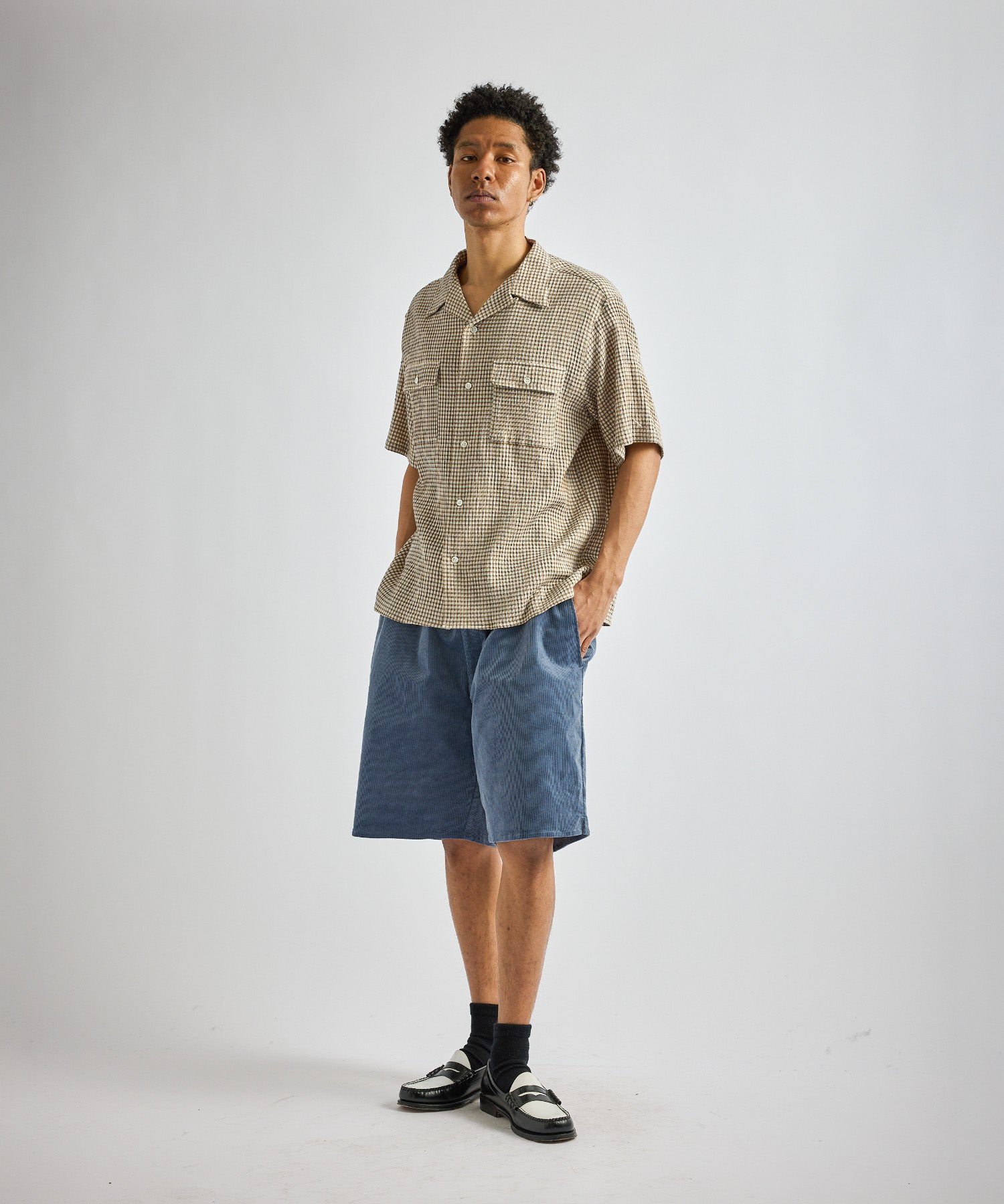 Saturdays NYC Hester Palaka Shirt in Ivory