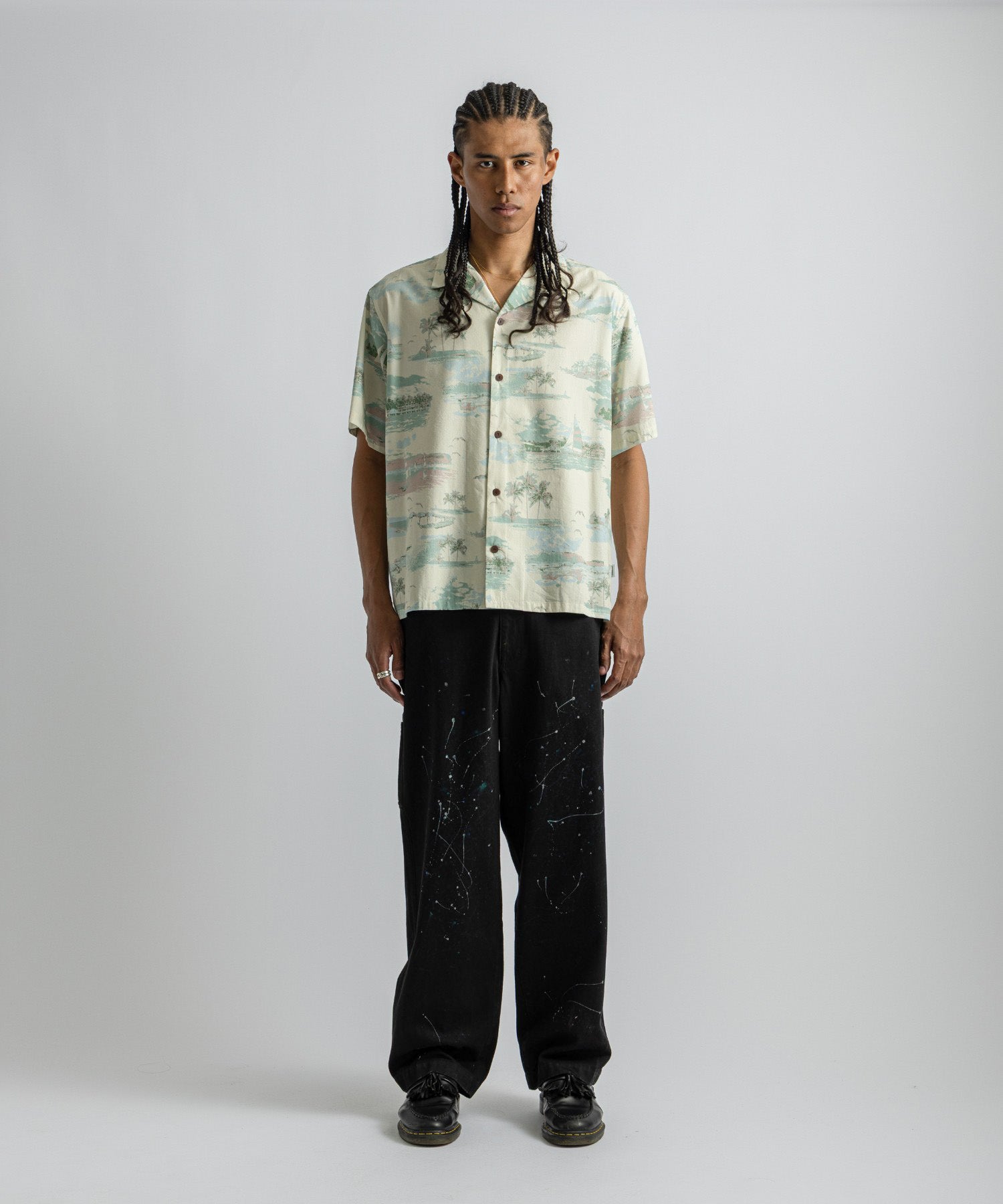 Saturdays NYC Canty Aloha Shirt in Ivory