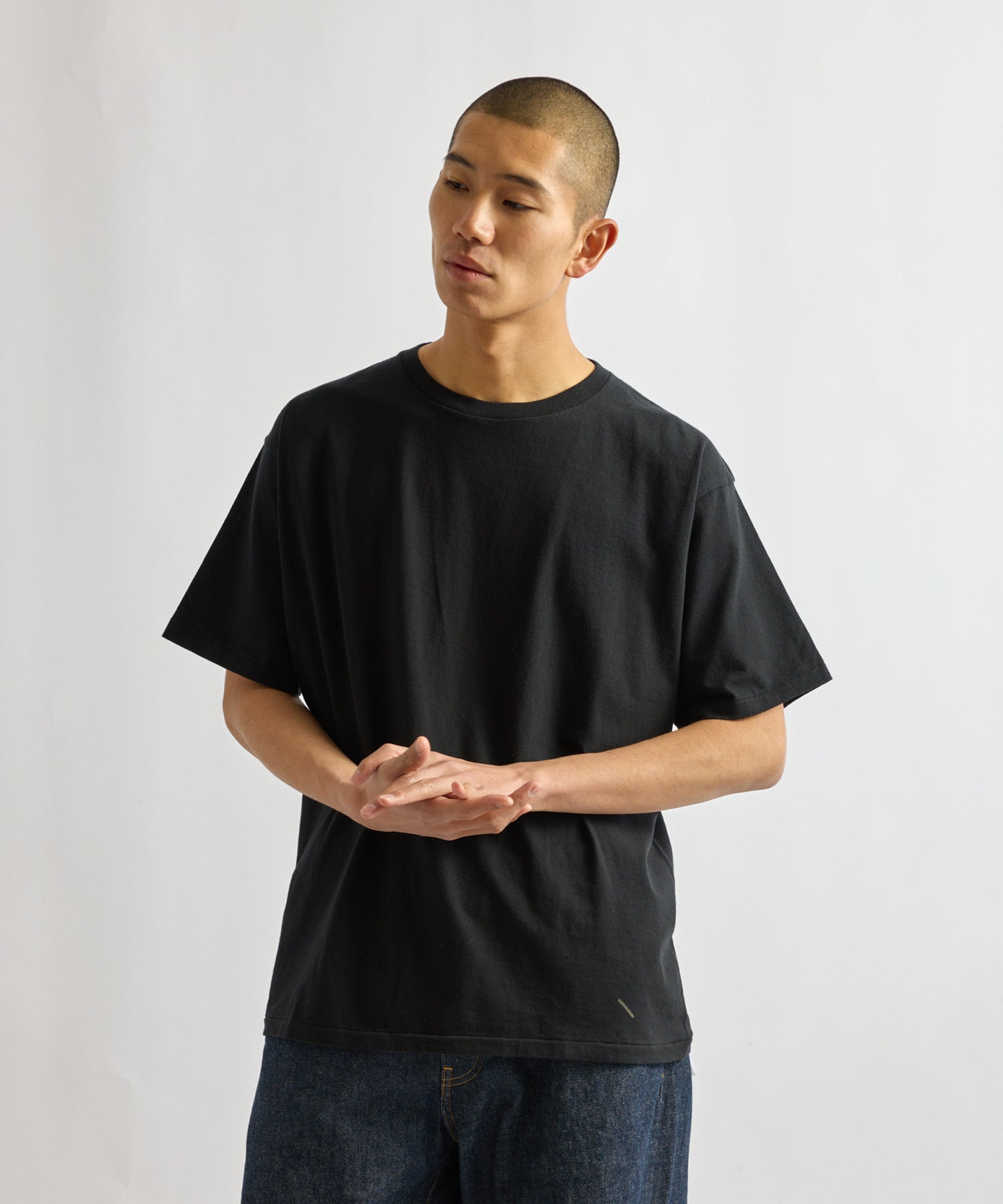 Saturdays NYC Hanes x Saturdays NYC Washed Cotton Tees 2-Pack in Black / Faded Black