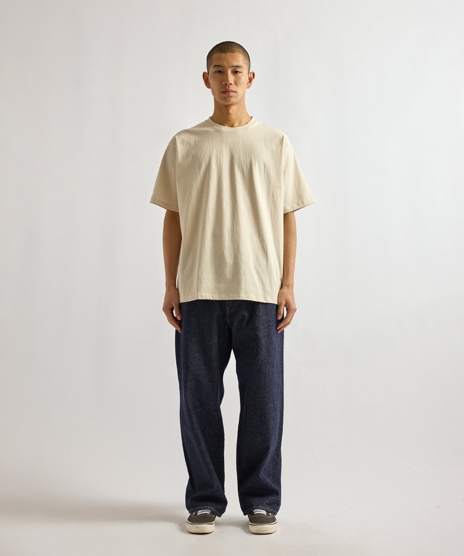 Saturdays NYC Takeru Relaxed Rinsed Denim Pant in Navy