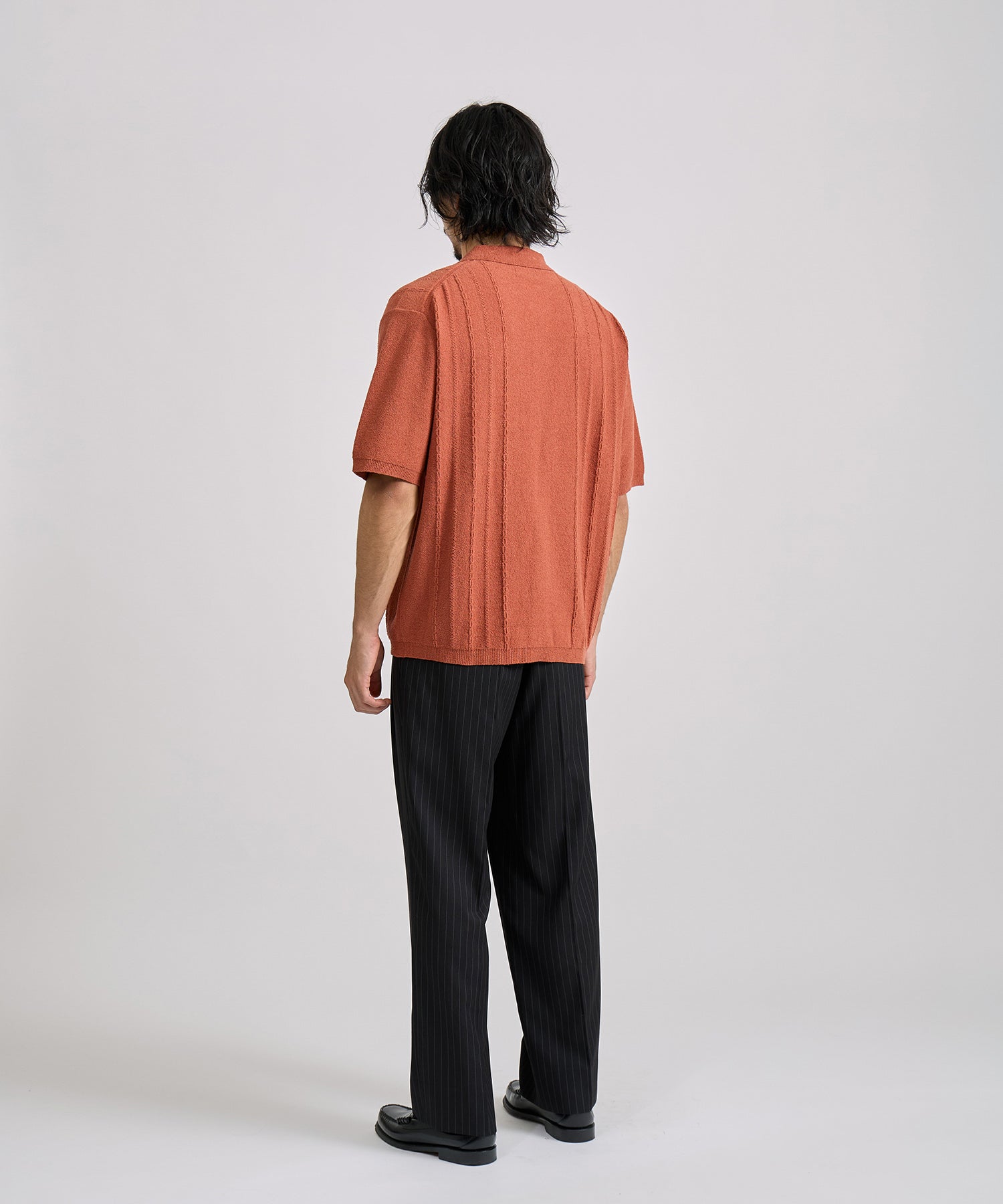 Saturdays NYC Kenneth Knit Shirt in Brick