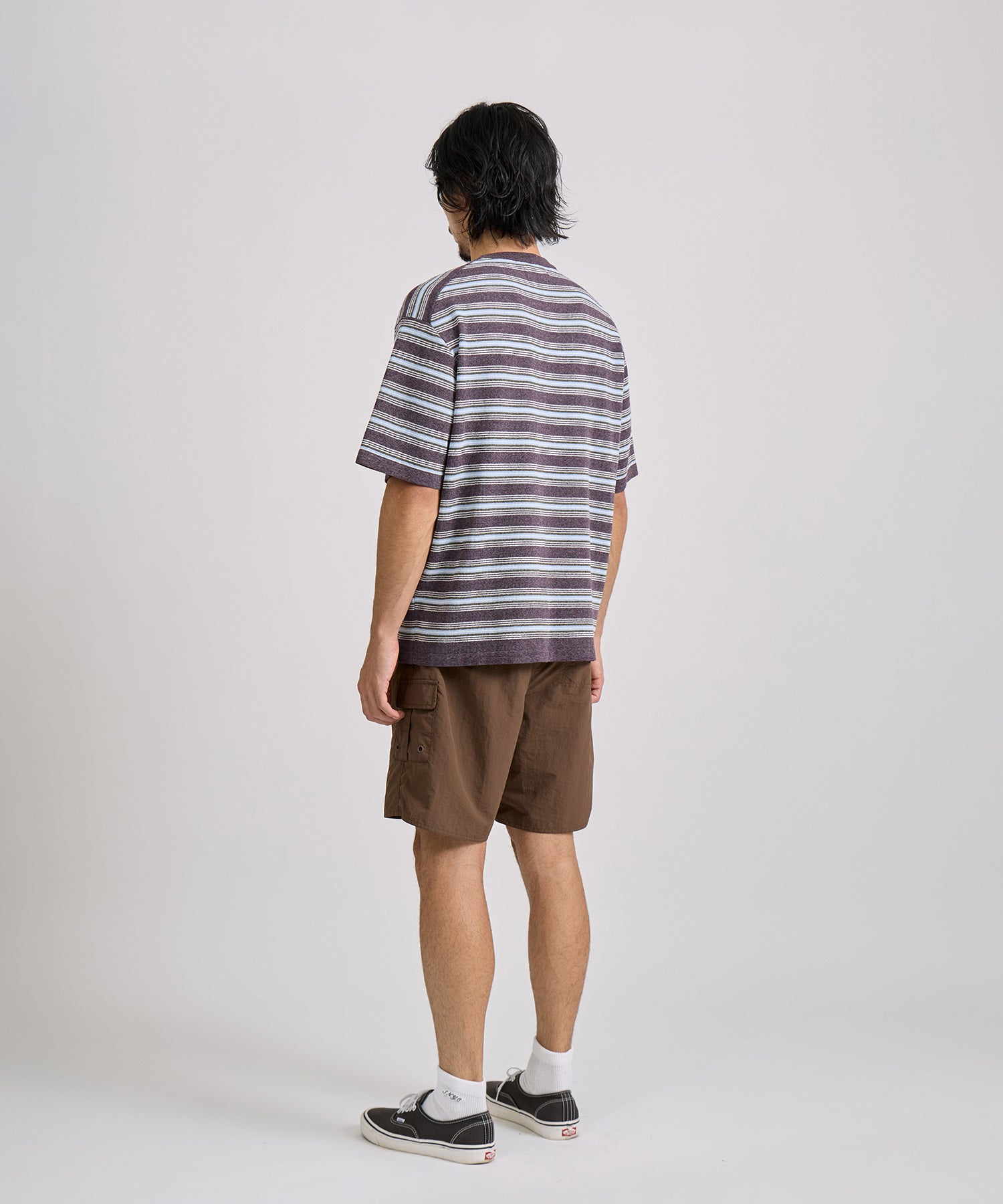 Saturdays NYC Pacho Stripe Knit Top in Purple