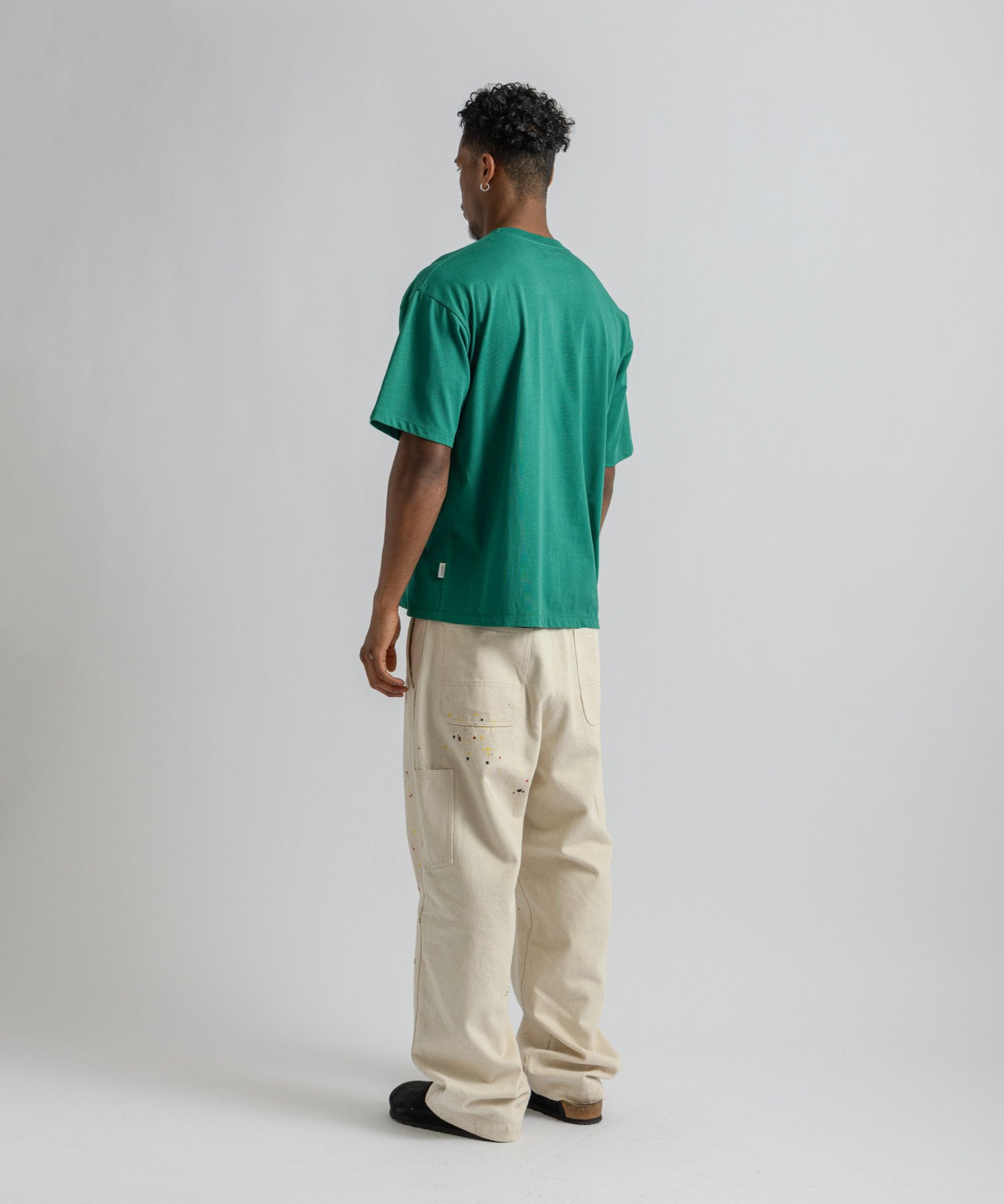 Saturdays NYC Ripples Relaxed Tee in Light Green