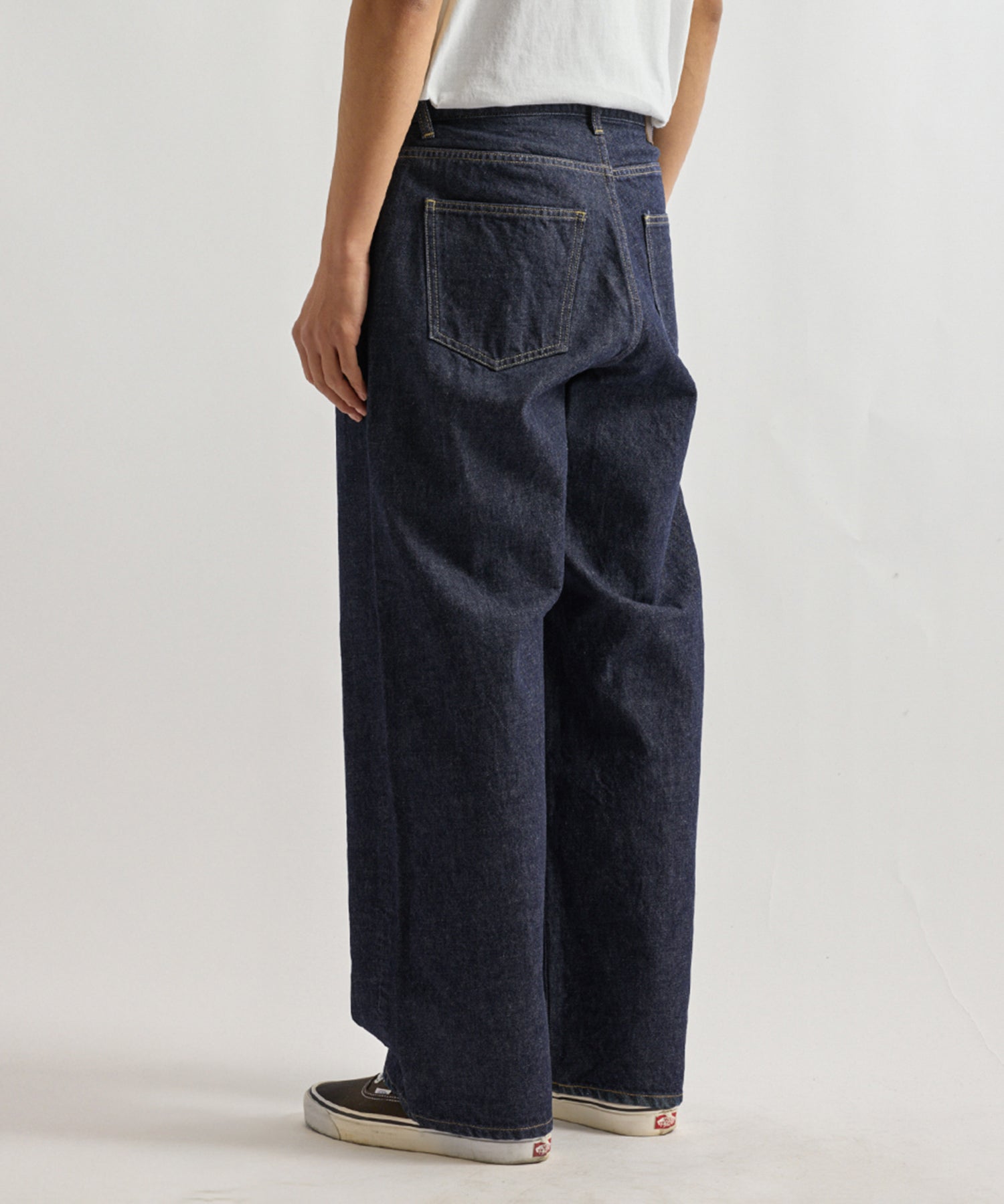 Saturdays NYC Takeru Relaxed Rinsed Denim Pant in Navy