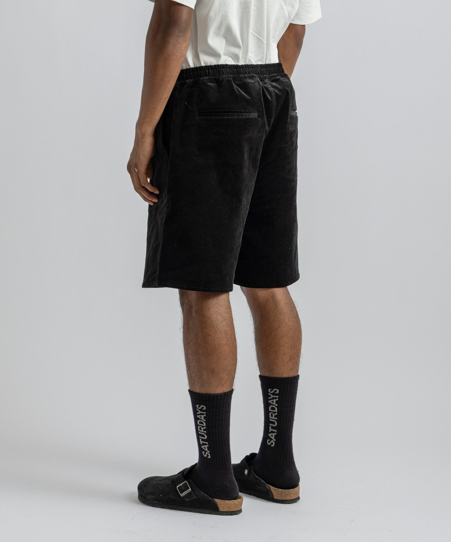 Saturdays NYC Avalon Corduroy Beach Short in Black