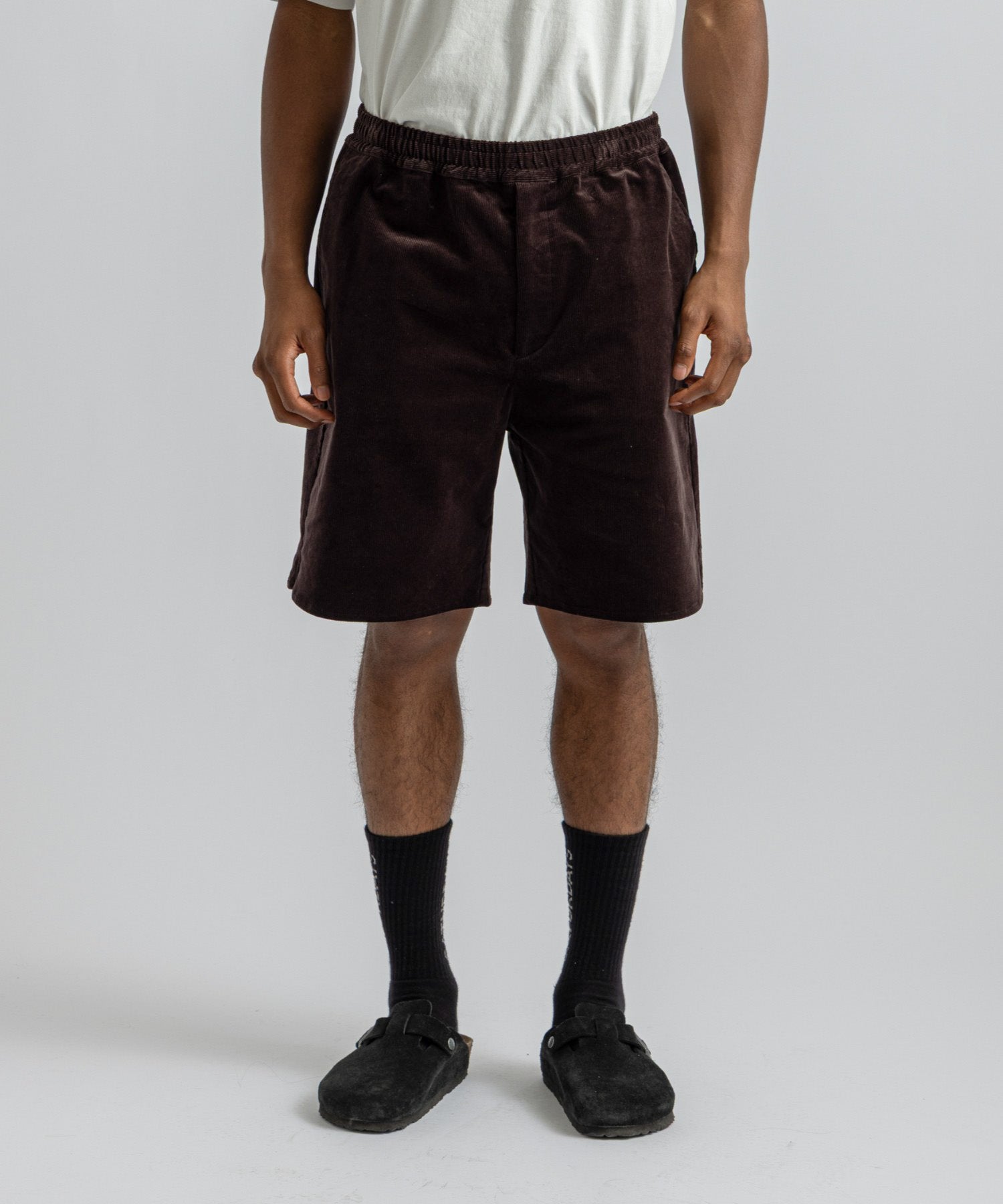 Saturdays NYC Avalon Corduroy Beach Short in Dark Brown