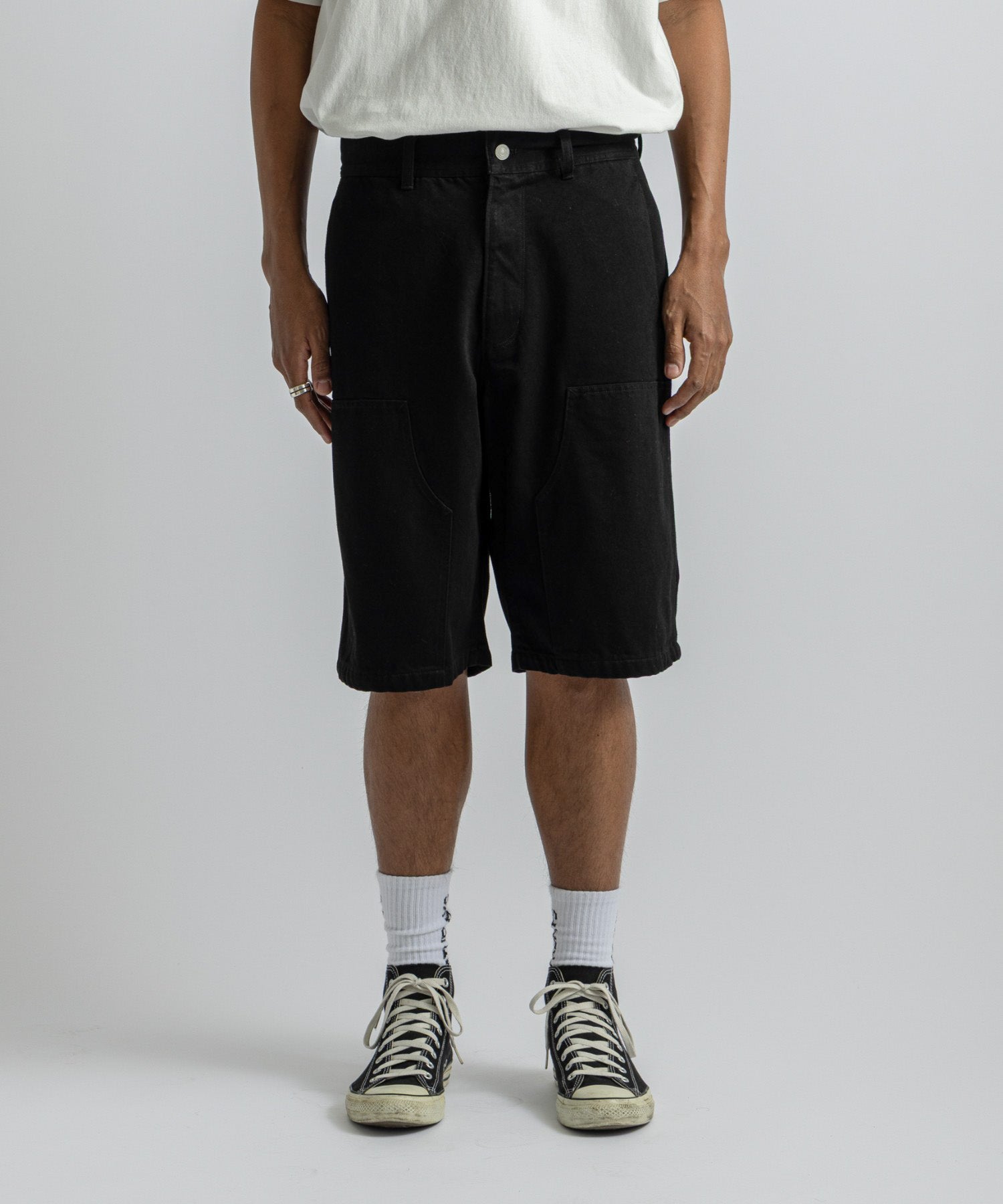 Saturdays NYC Morris Double Knee Short in Black