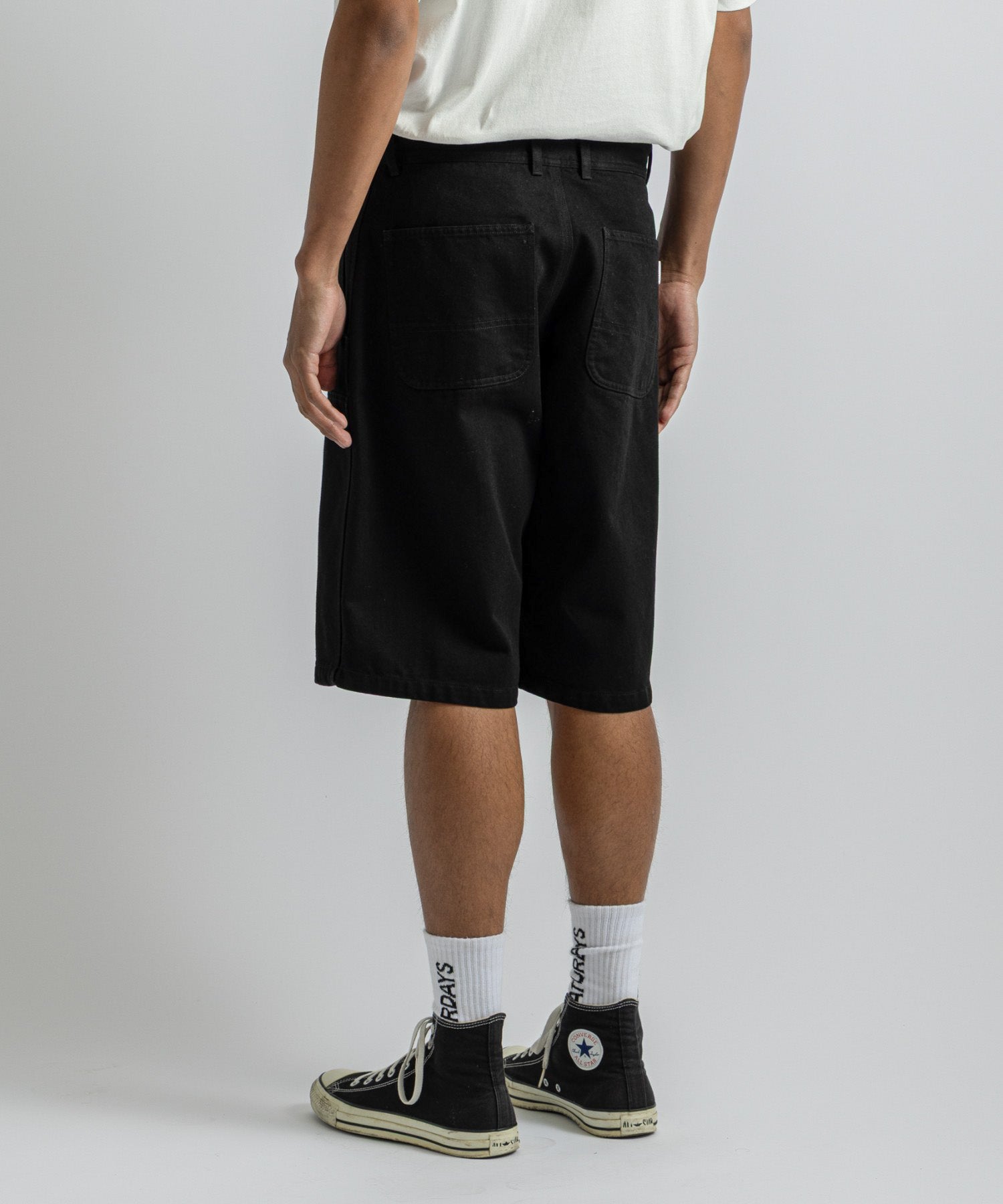 Saturdays NYC Morris Double Knee Short in Black