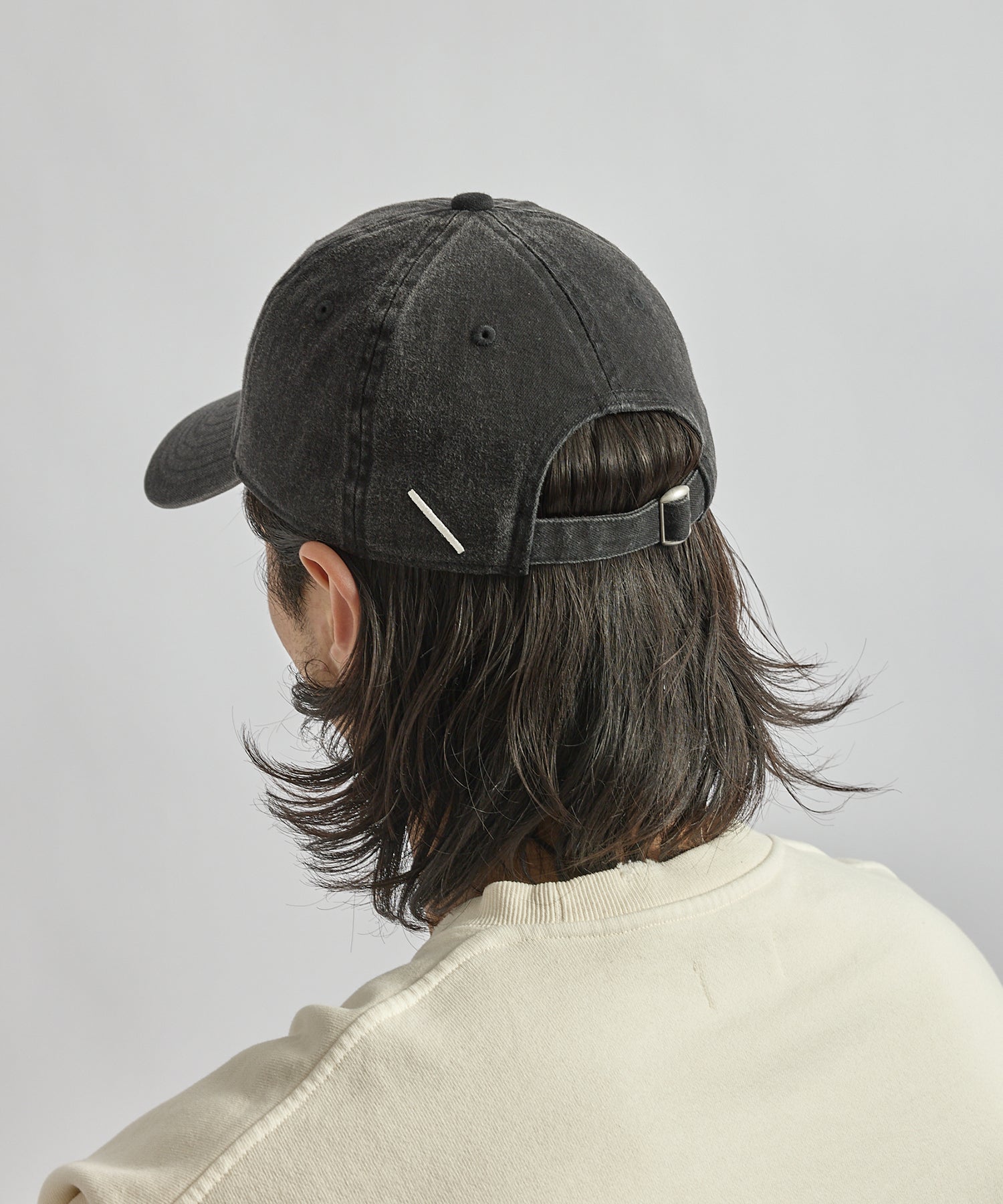 Saturdays NYC Abie Pigment Dyed Cap in Fade Black