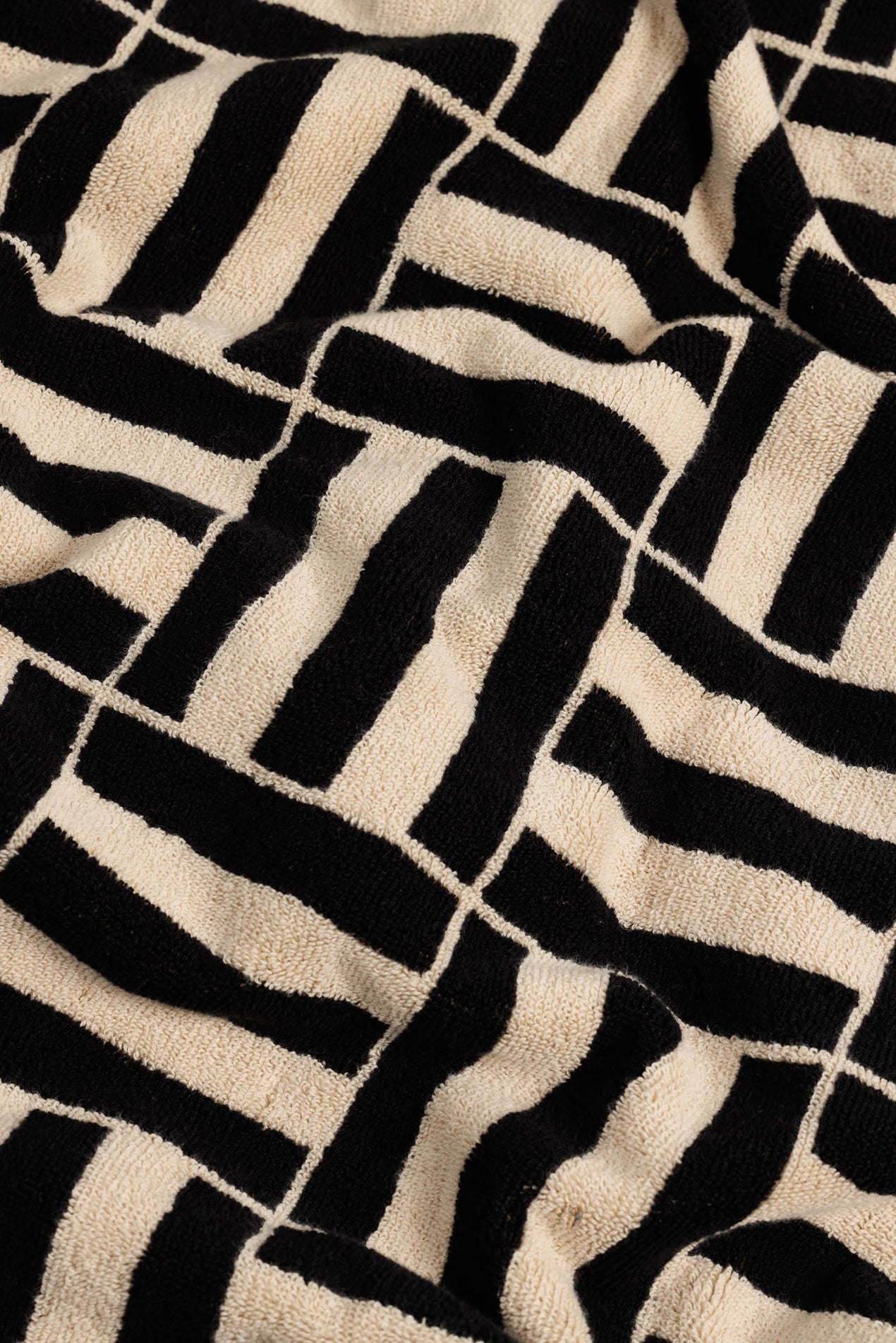 Saturdays NYC Willis Pool Towel in sand-noir