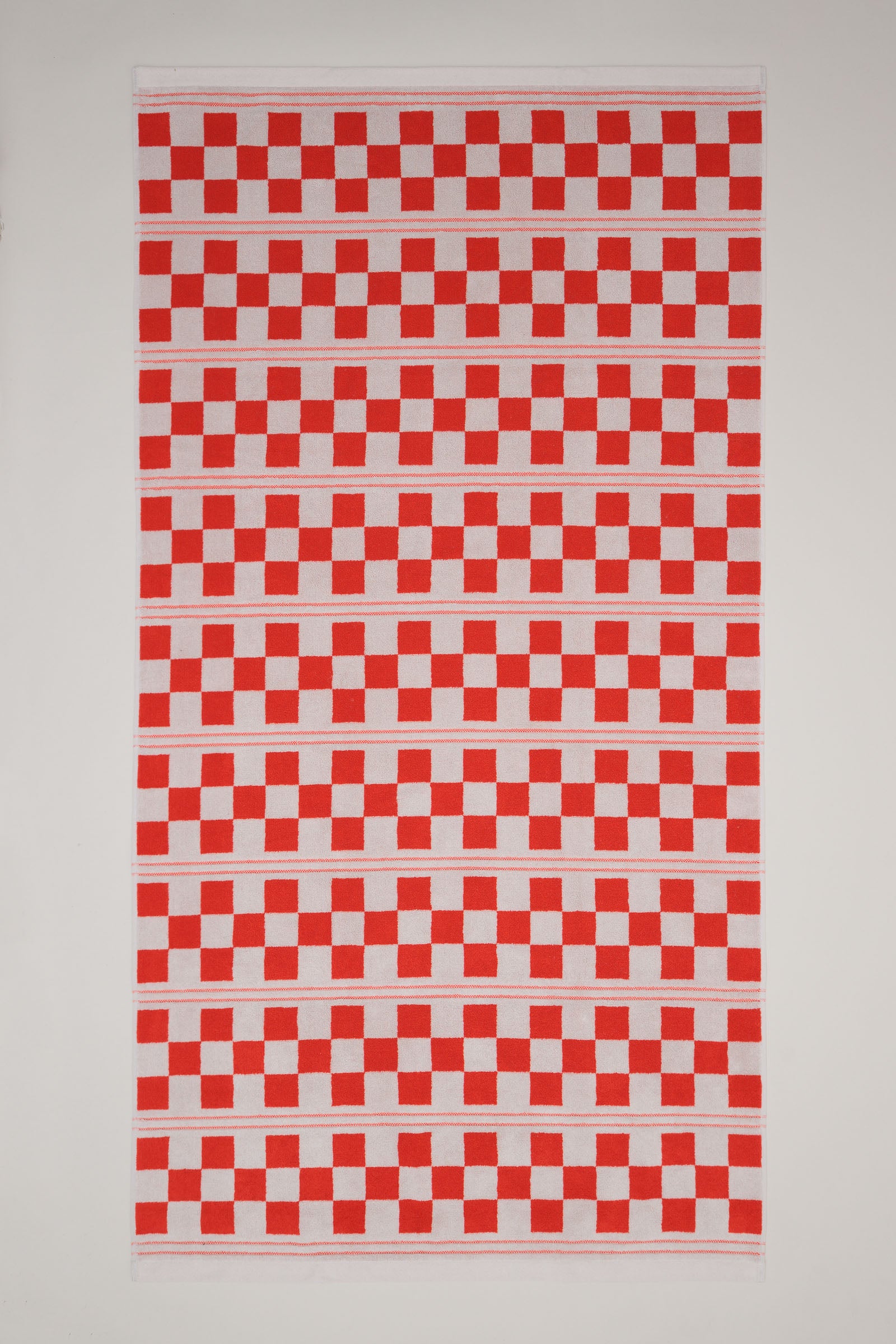 Saturdays NYC Busby Pool Towel in Cloud / Ranch Red