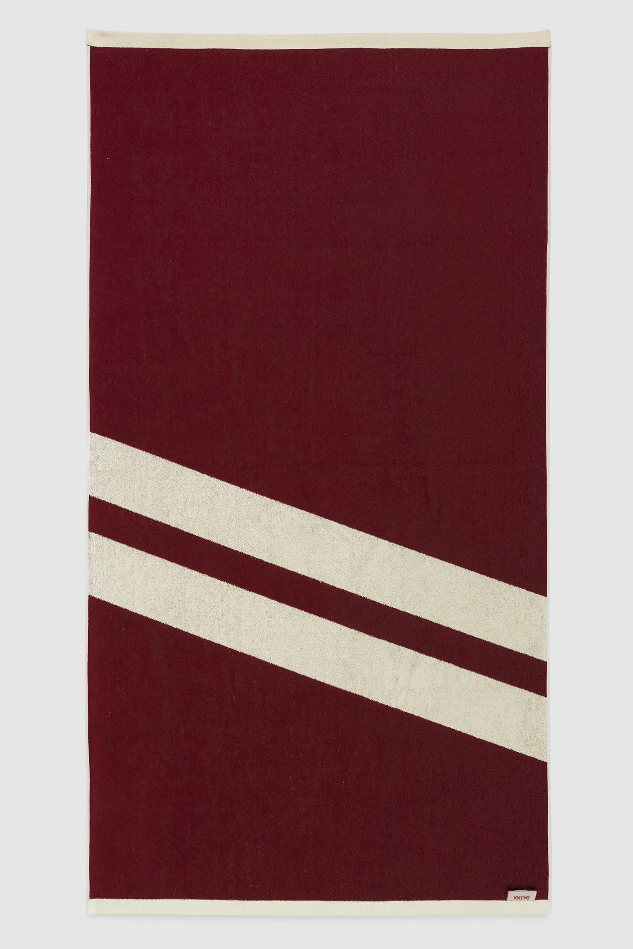 Saturdays NYC Erin Pool Towel in Maroon & Butter