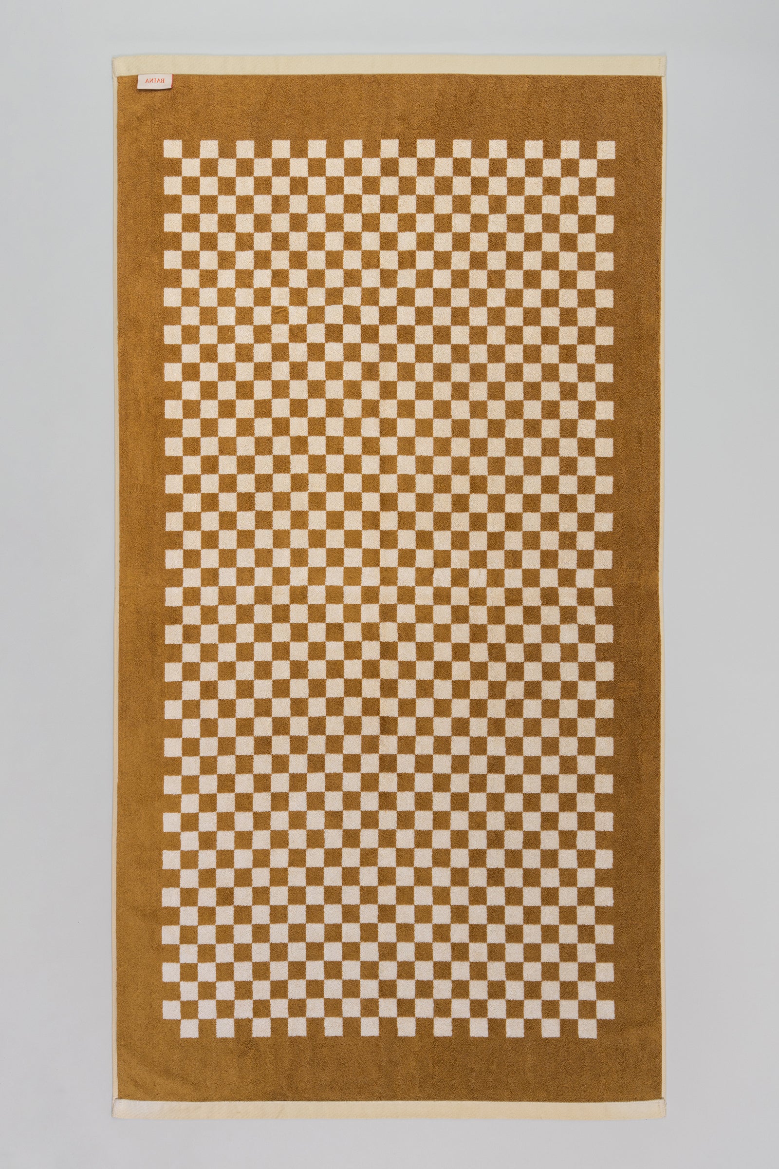 Saturdays NYC Roman Pool Towel in Cedar / Sand